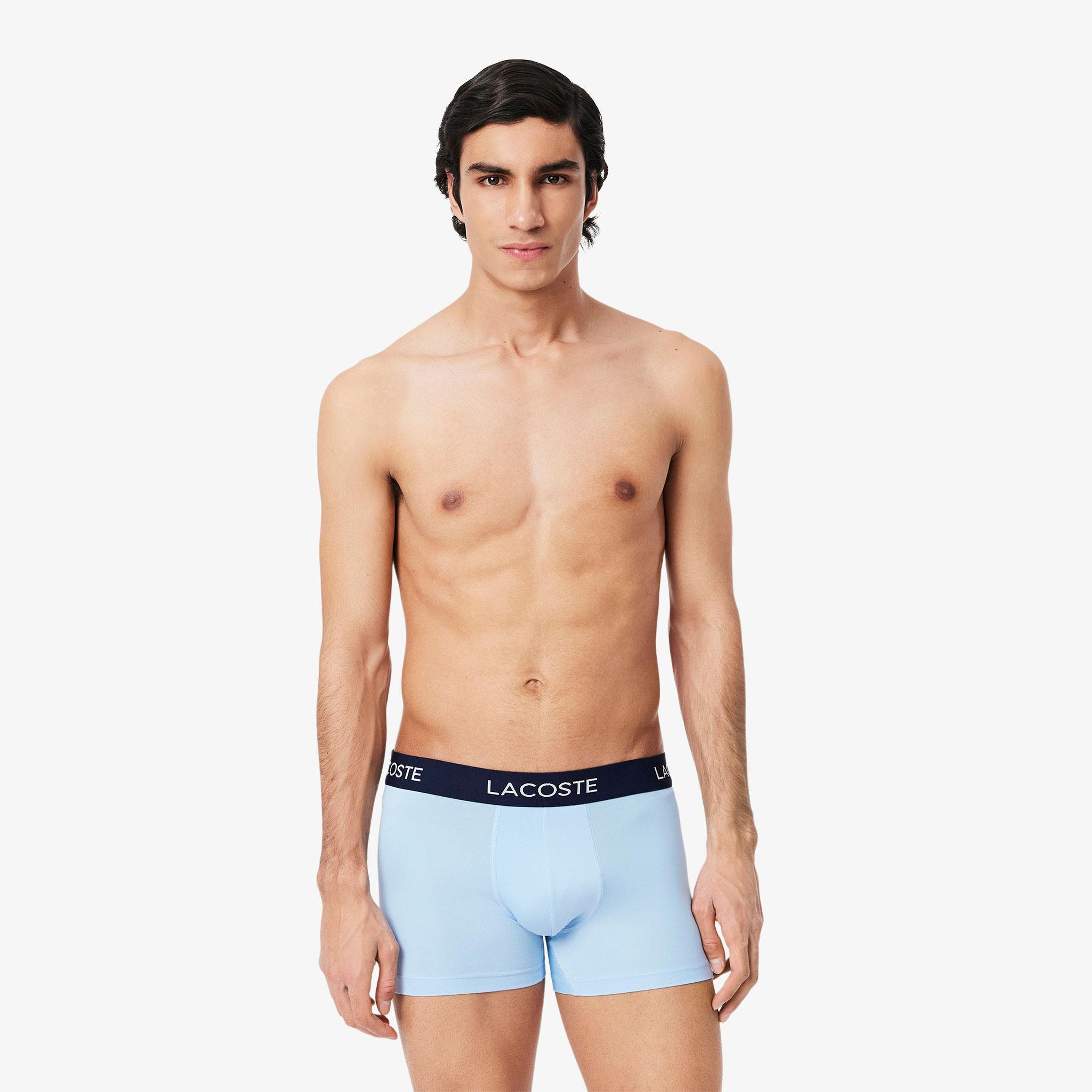 Lacoste Erkek 3'lü Renkli Boxer