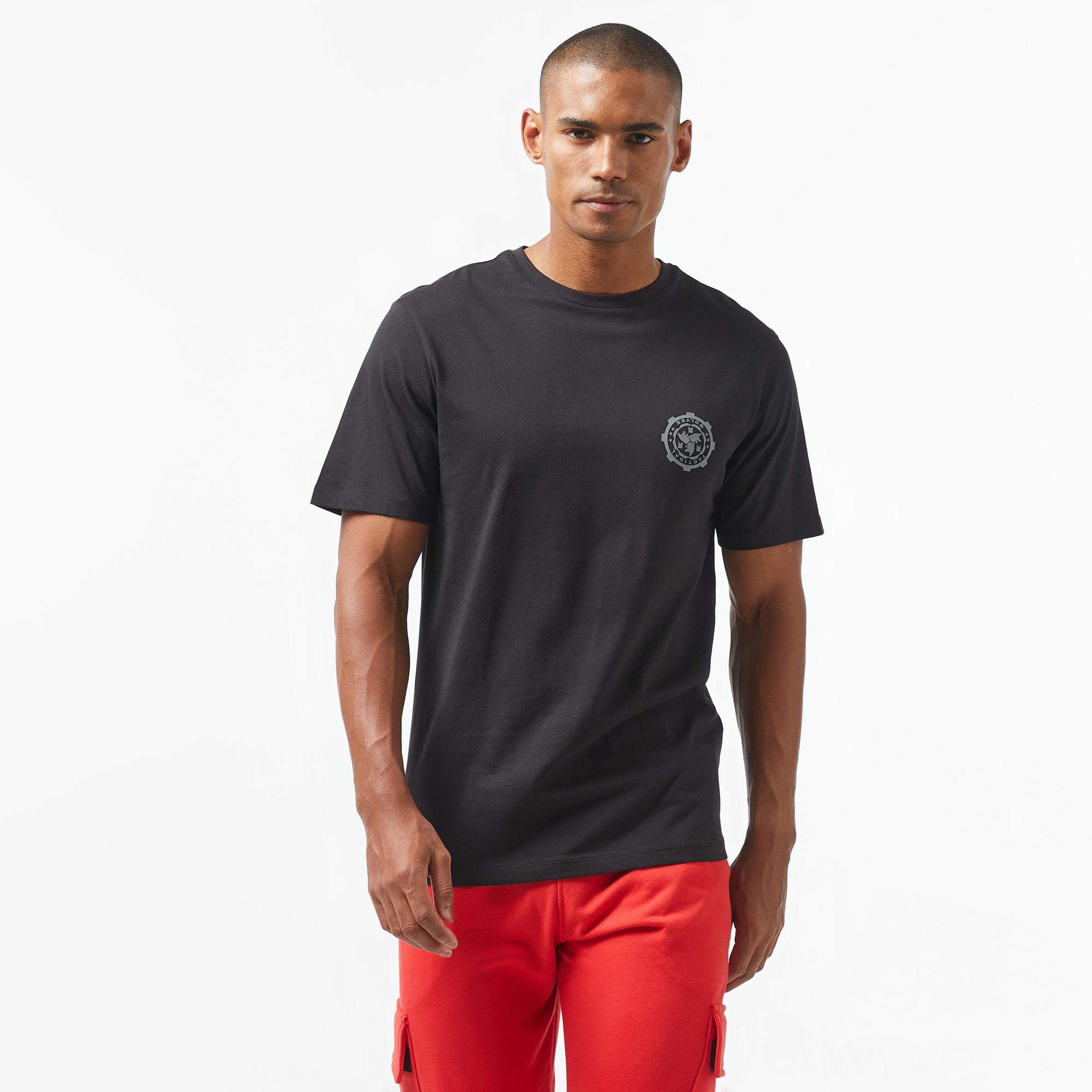 Tactical Wolves Classic Erkek Siyah Günlük T-Shirt