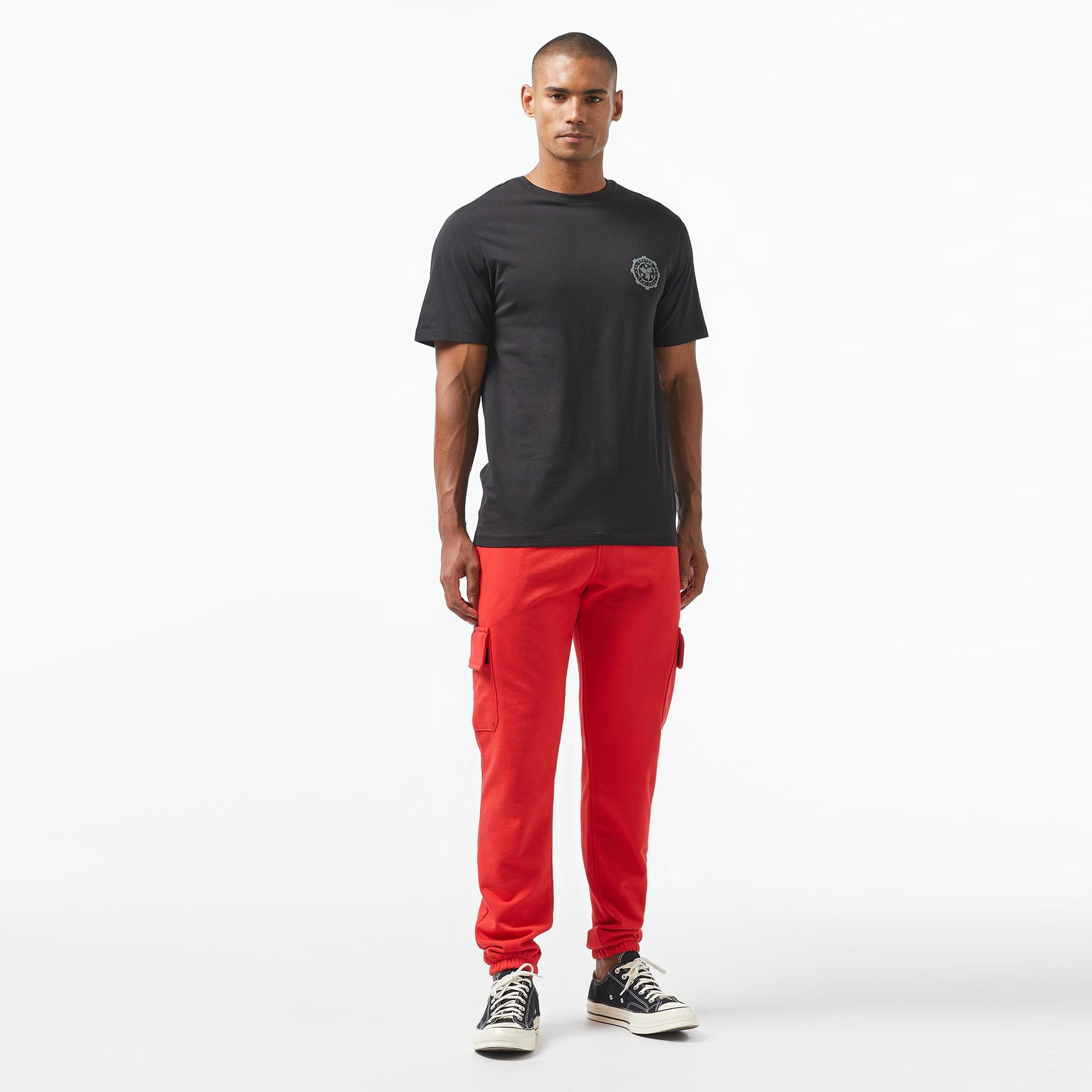 Tactical Wolves Classic Erkek Siyah Günlük T-Shirt