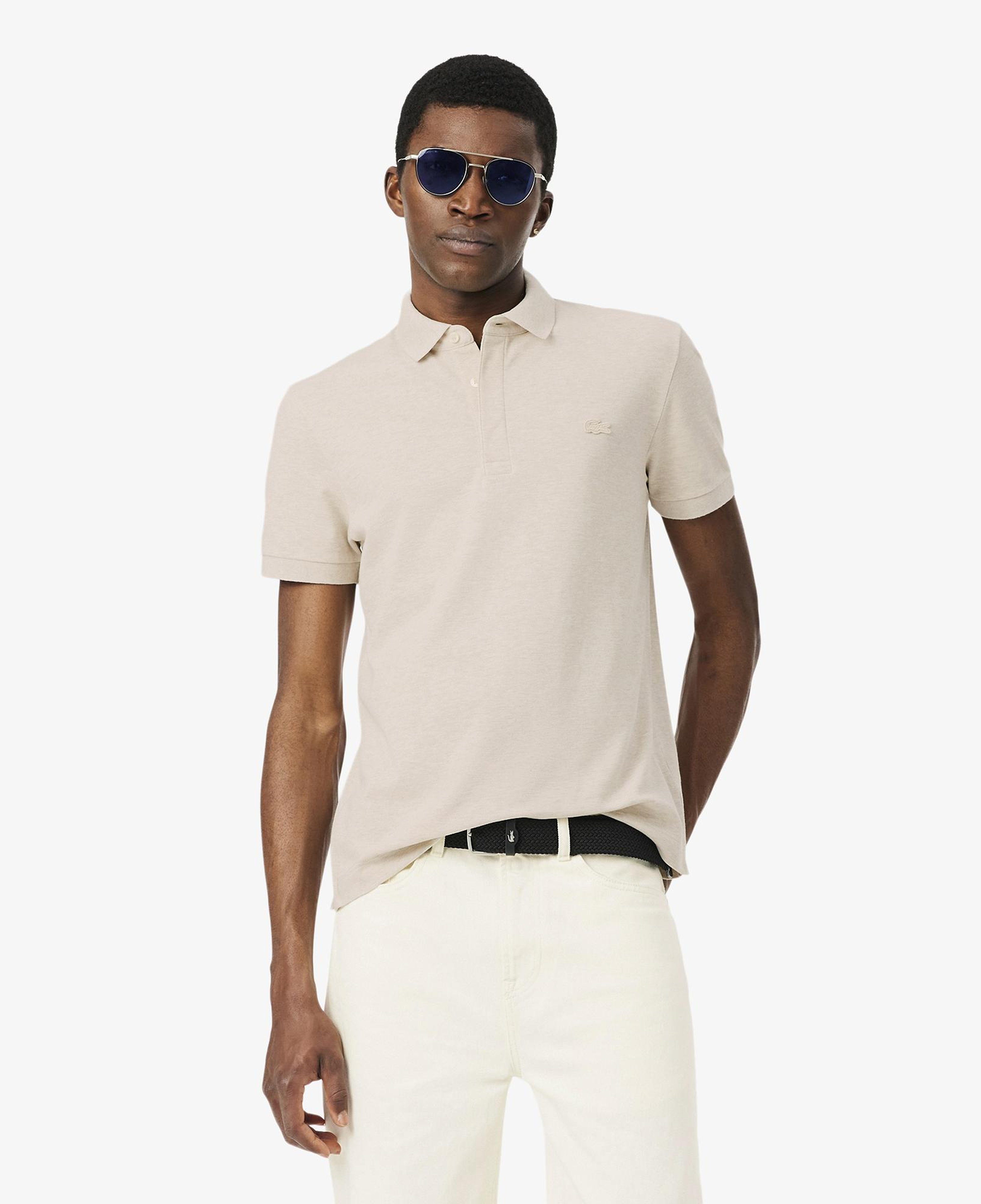 Erkek Regular Fit Bej Paris Polo