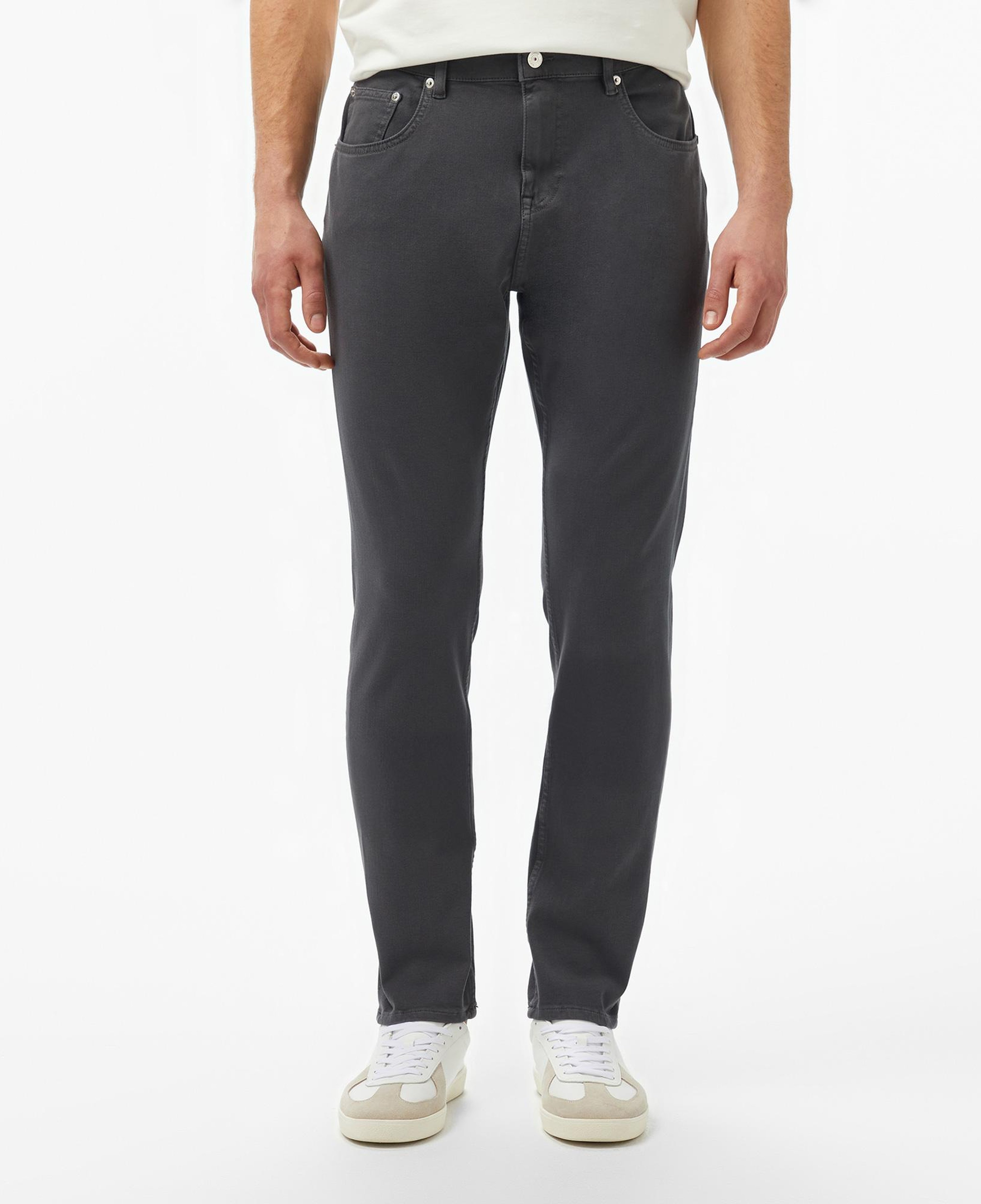 Erkek Slim Fit Gri Jean Pantolon