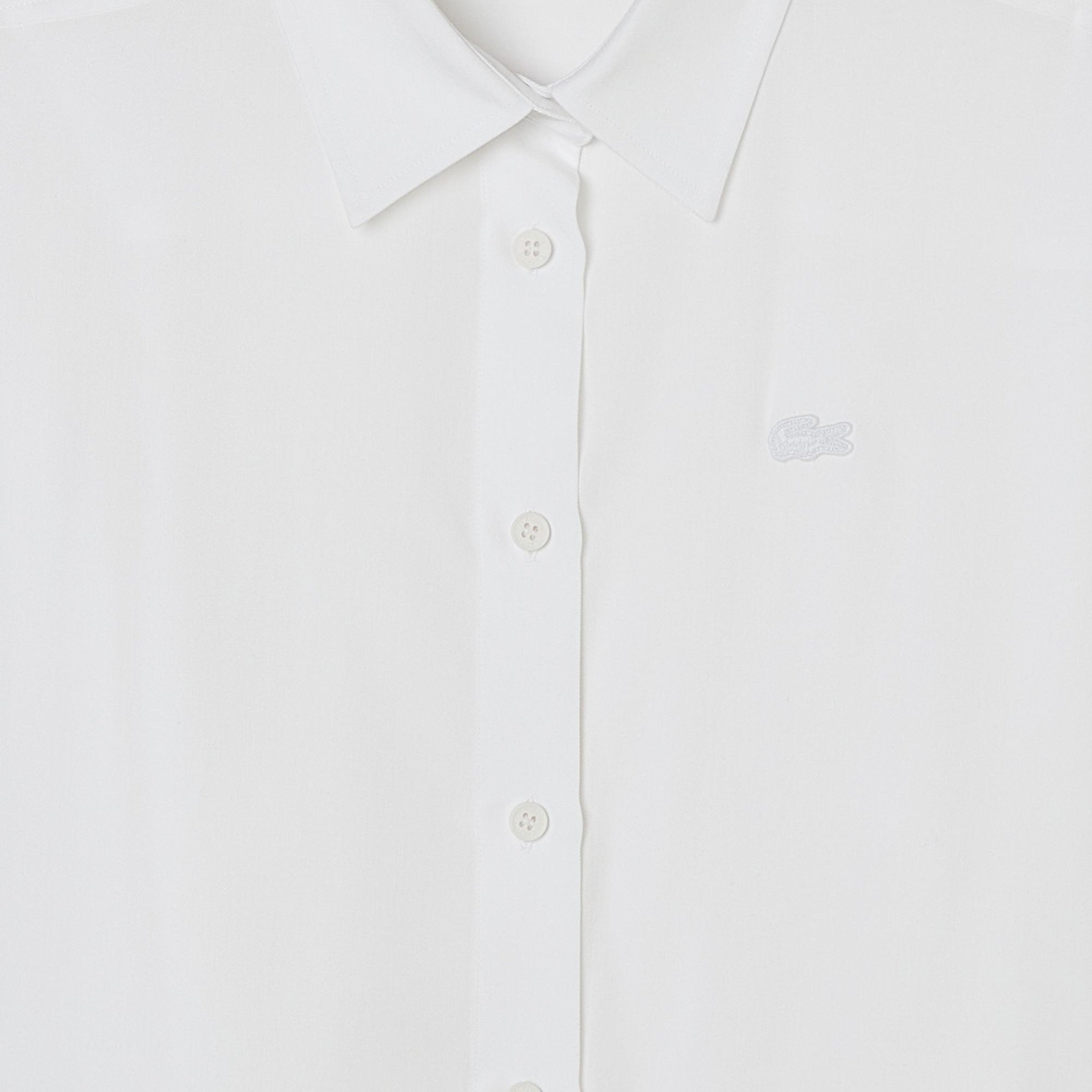 Kadın Slim Fit Beyaz Gömlek