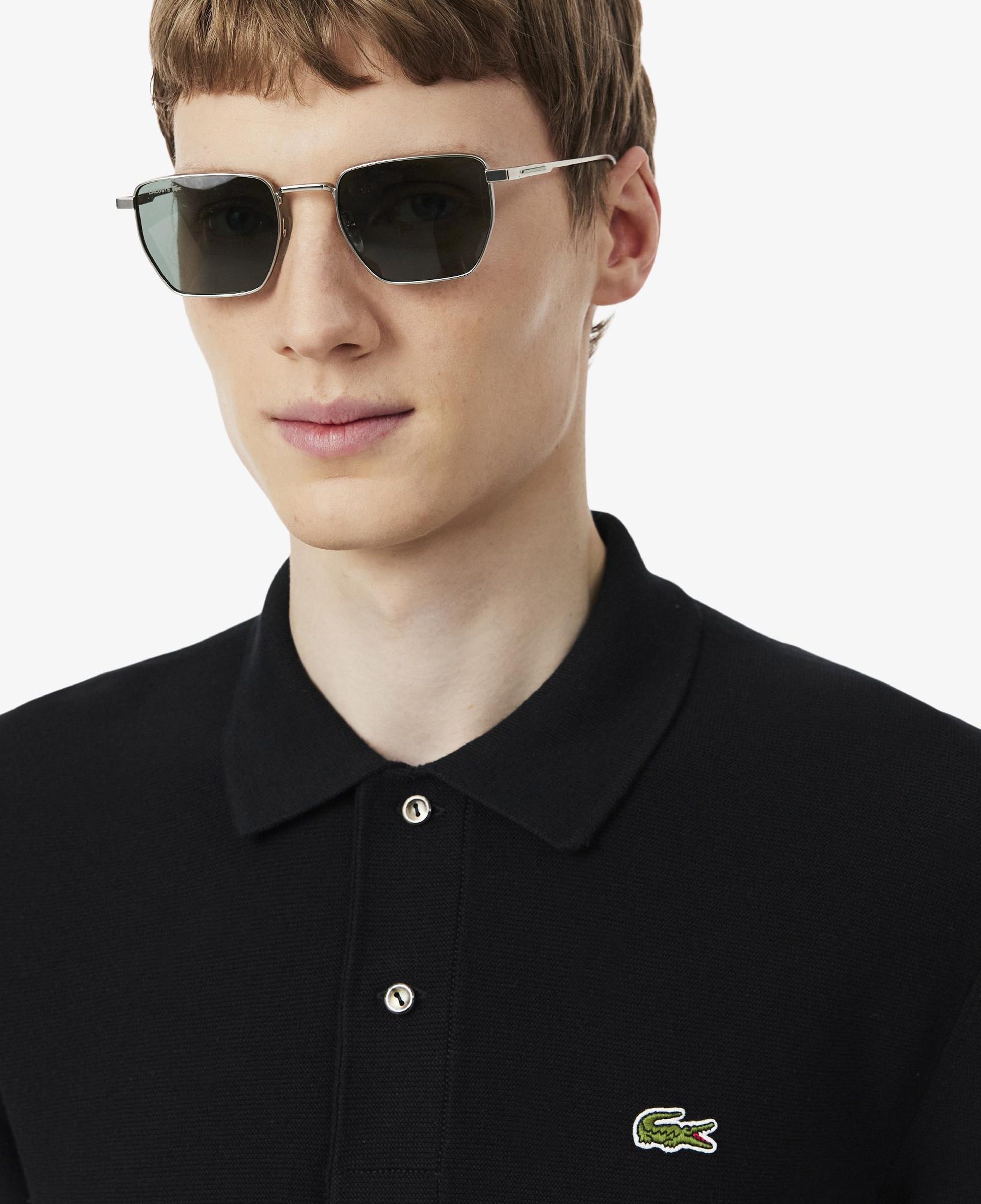 Erkek Classic Fit Kısa Kollu Polo Yaka Siyah Triko