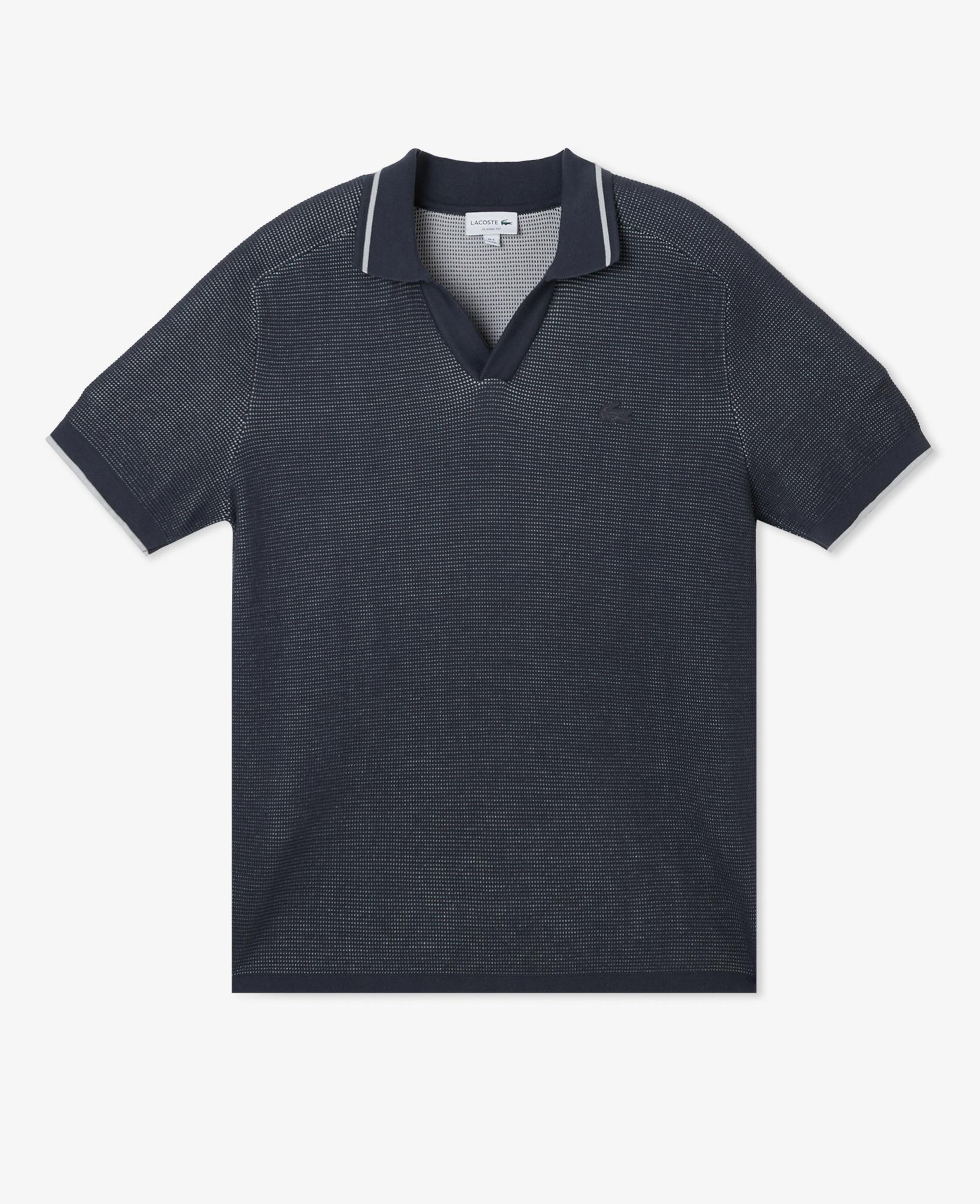 Erkek Classic Fit Kısa Kollu Polo Yaka Koyu Gri Triko