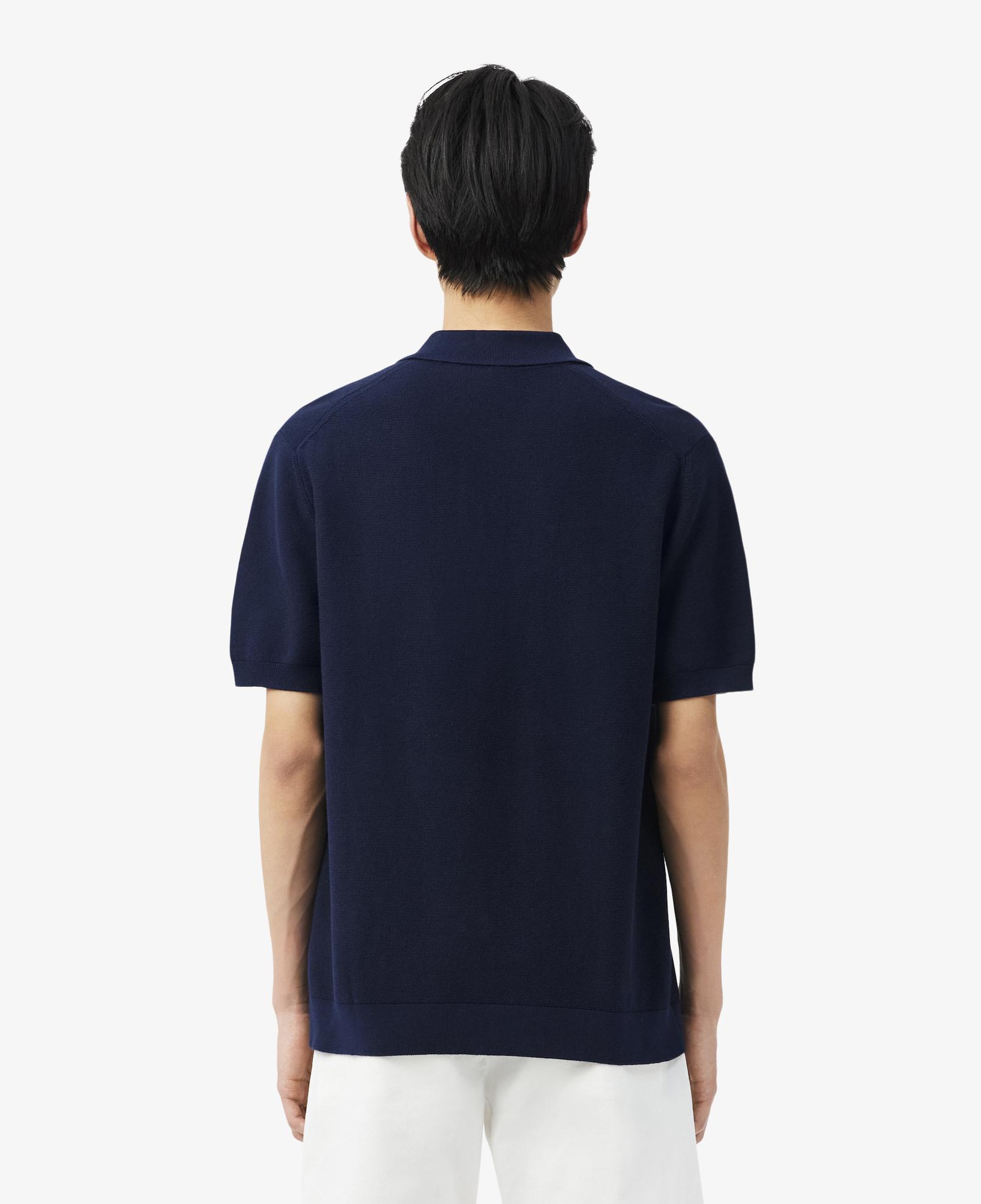 Erkek Classic Fit Kısa Kollu Polo Yaka Lacivert Triko