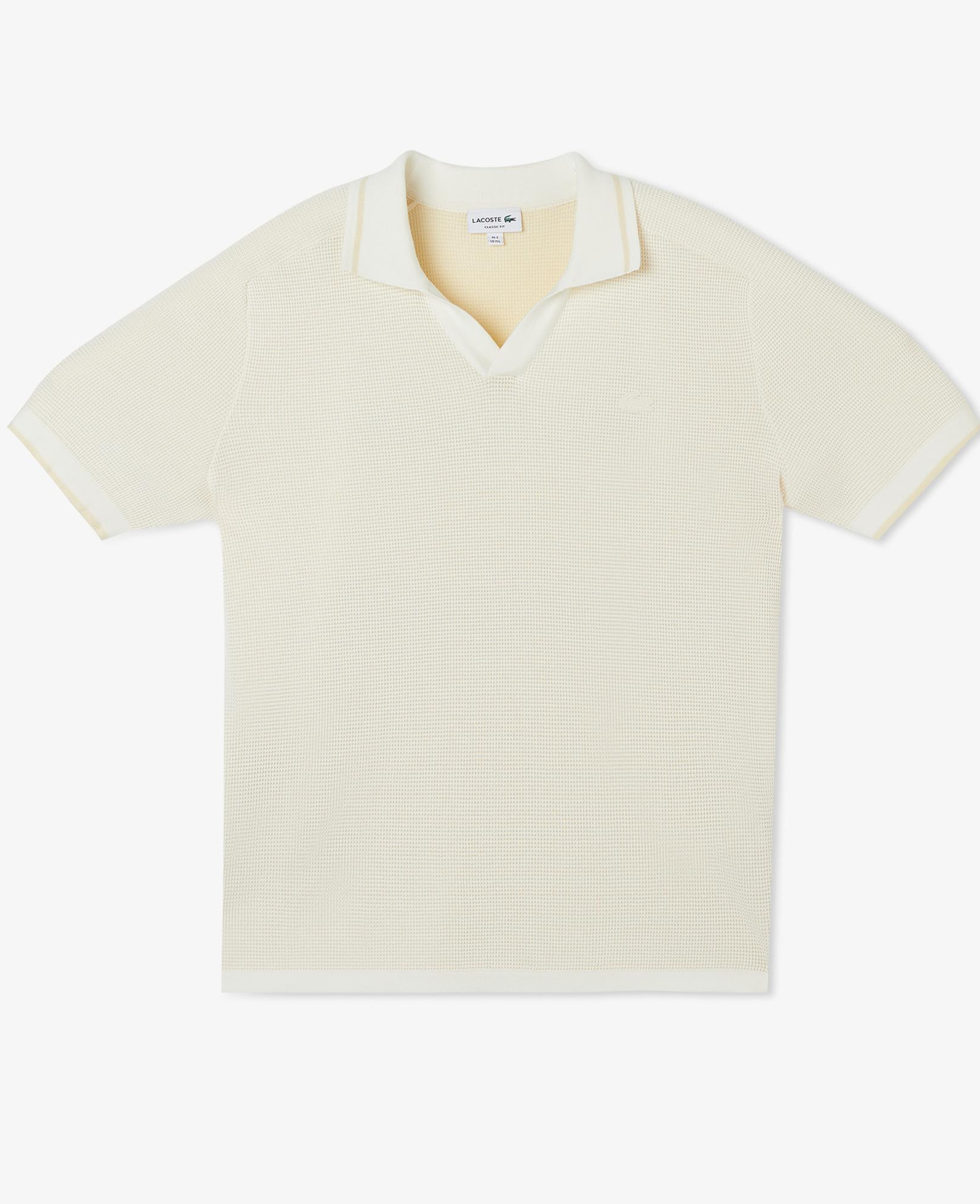 Erkek Classic Fit Kısa Kollu Polo Yaka Bej Triko