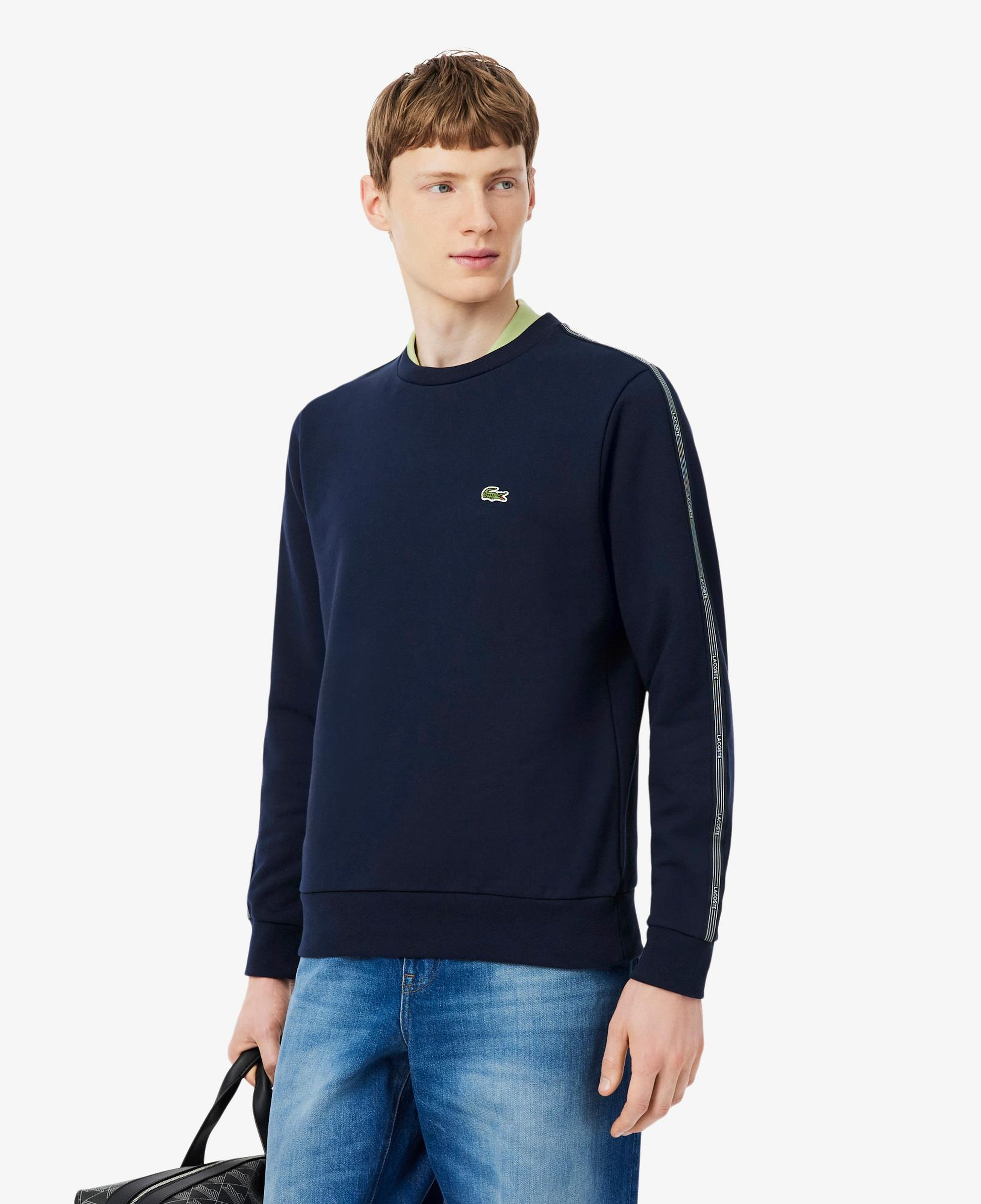 Erkek Classic Fit Bisiklet Yaka Lacivert Sweatshirt