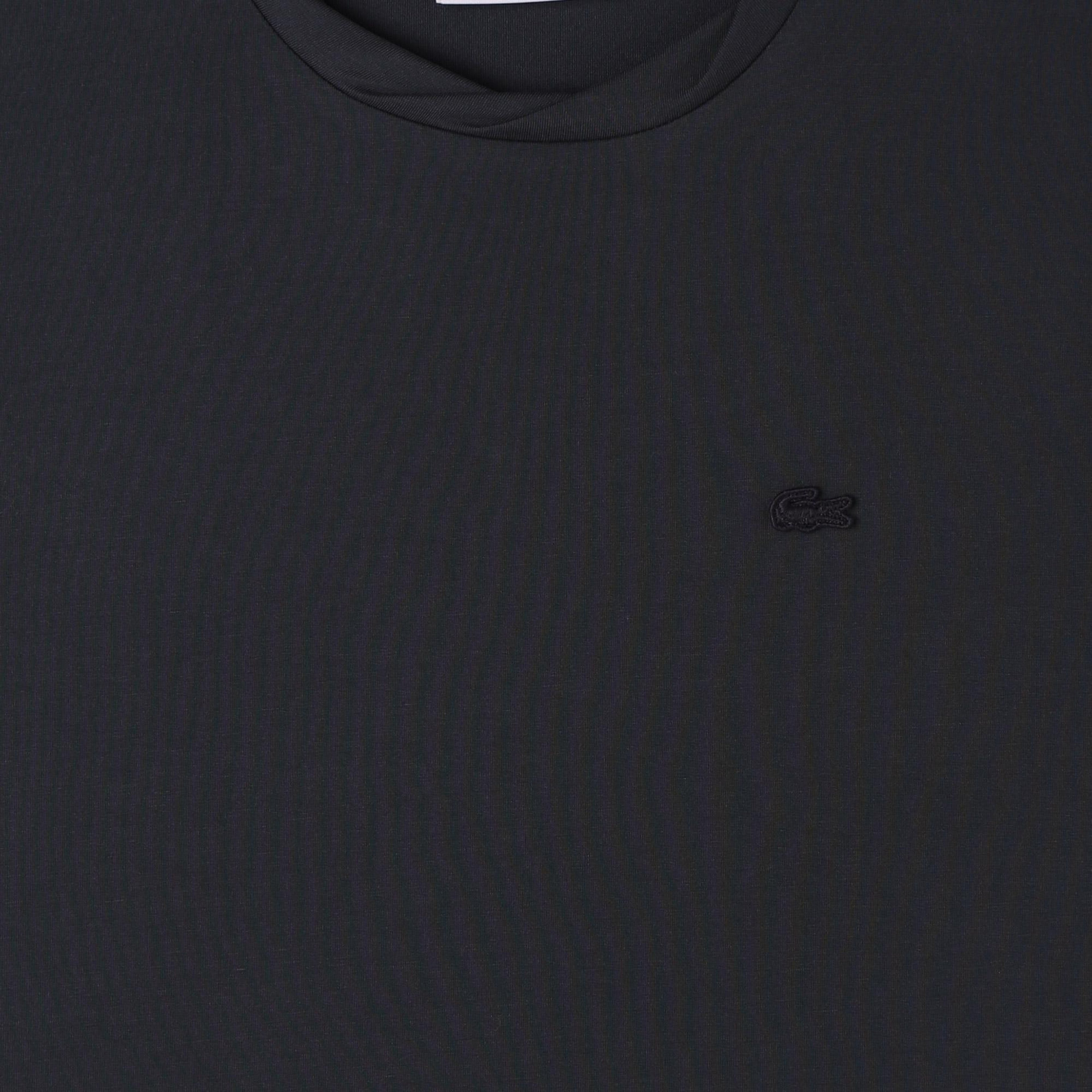 Kadın Relaxed Fit Bisiklet Yaka Koyu Gri T-Shirt