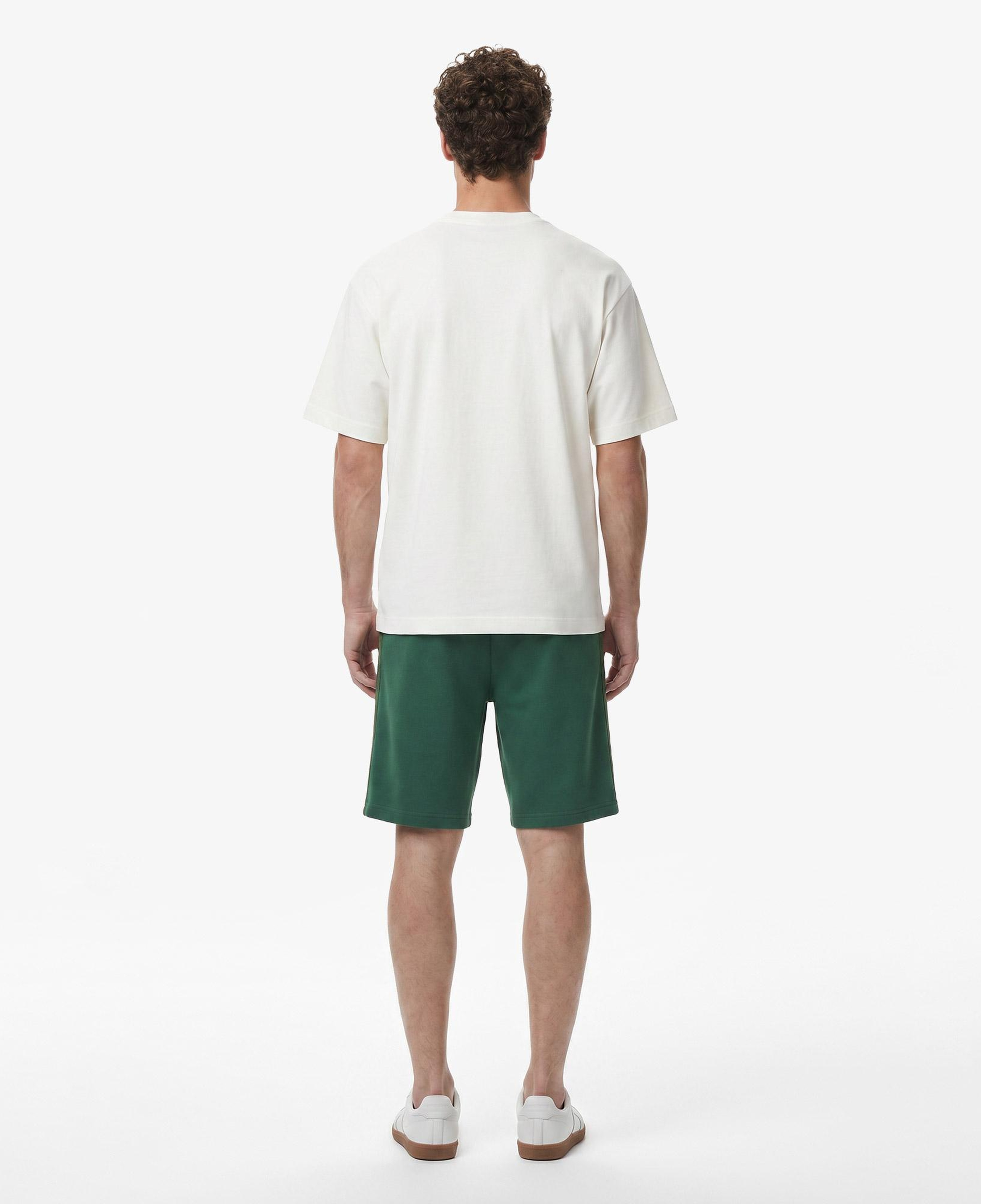 Erkek Loose Fit Bisiklet Yaka Beyaz T-Shirt