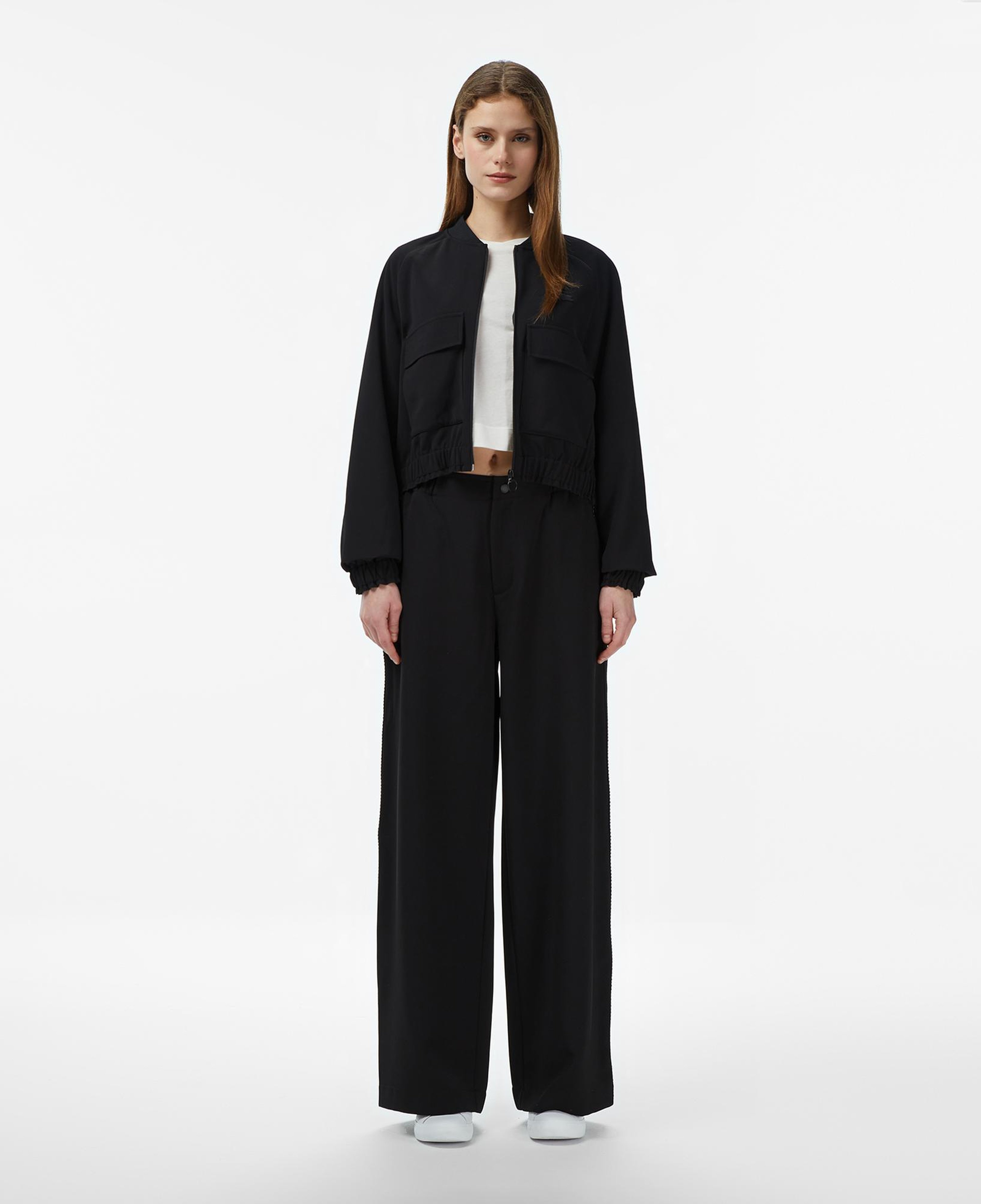 Kadın Relaxed Fit Siyah Pantolon