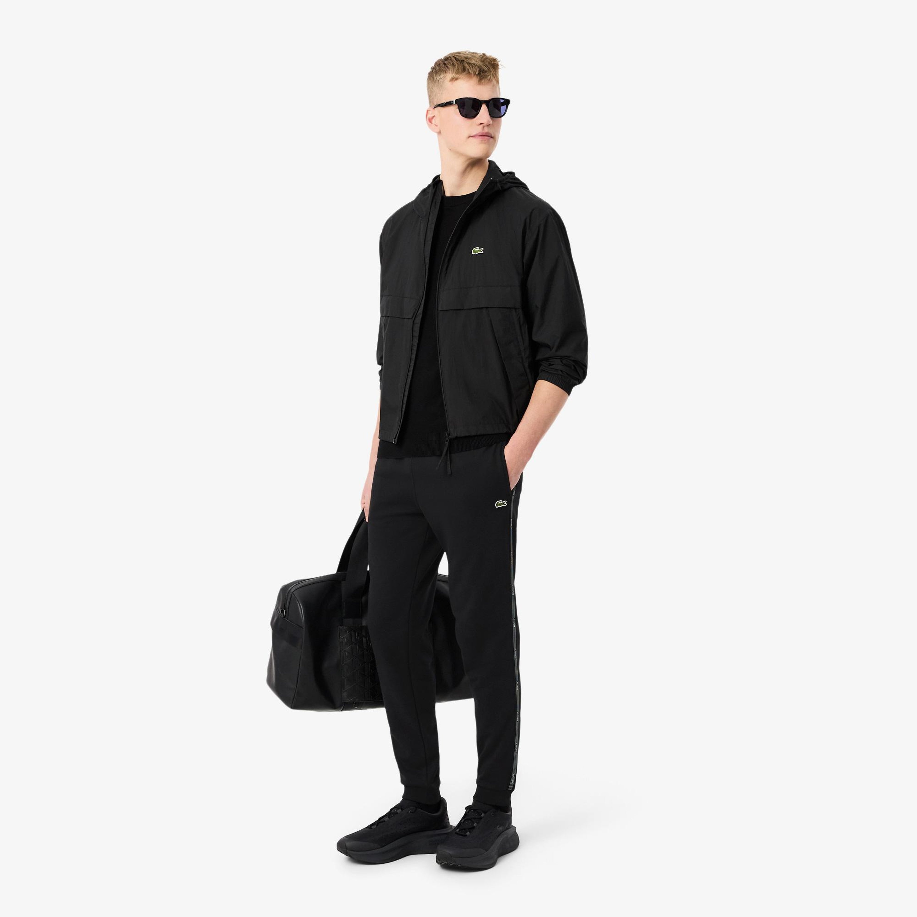 Erkek Tapered Fit Siyah Eşofman Altı