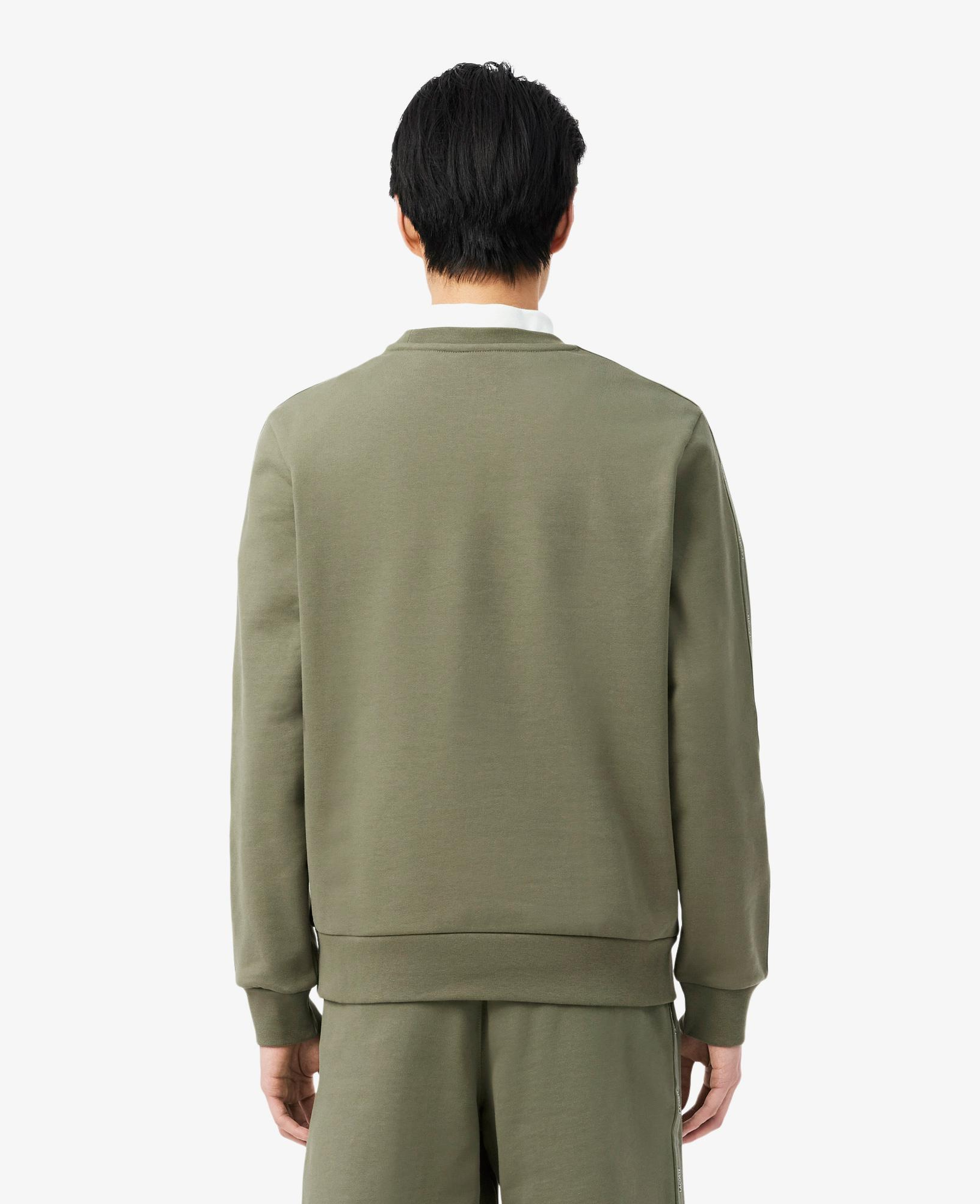 Erkek Classic Fit Bisiklet Yaka Haki Sweatshirt