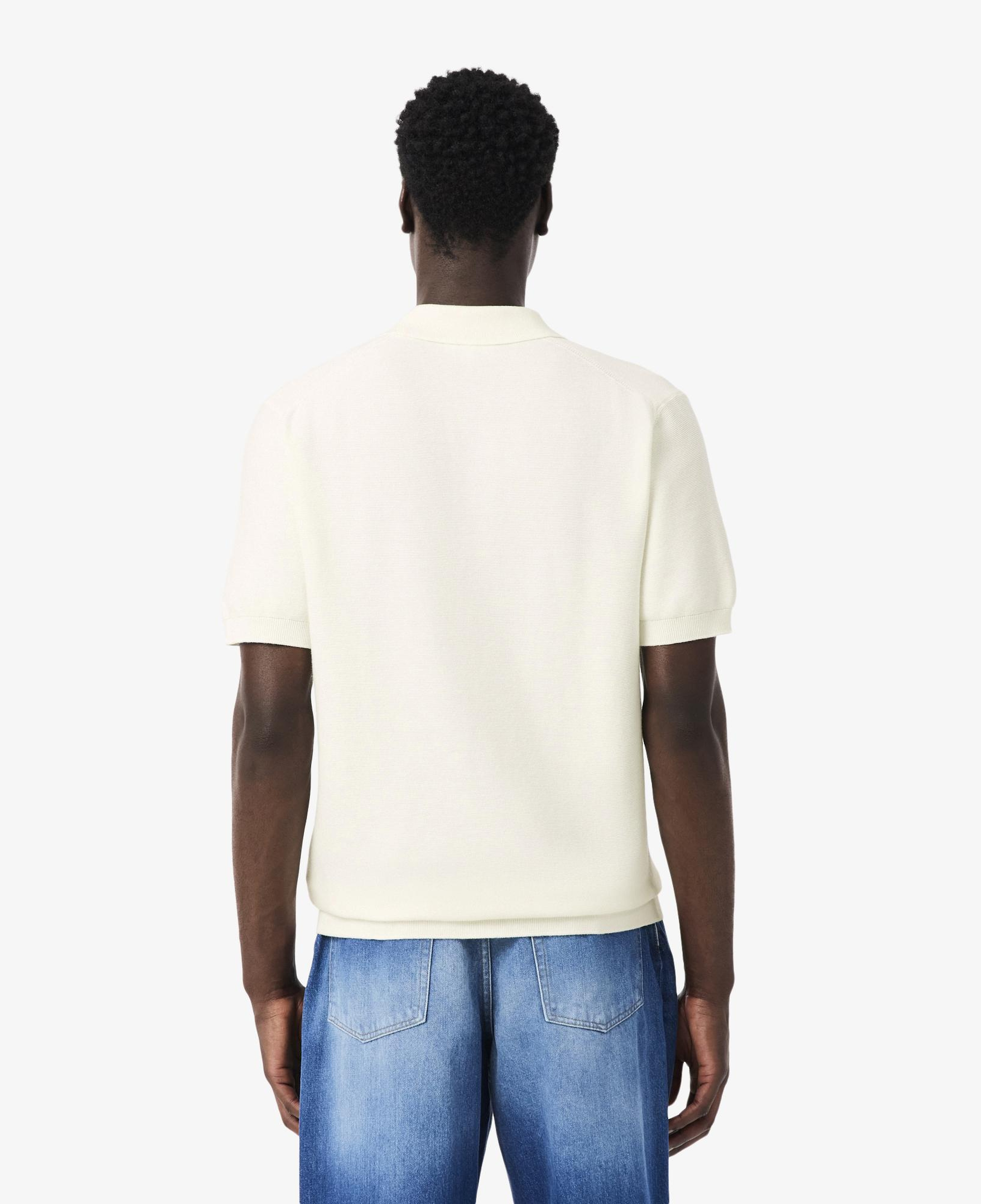 Erkek Classic Fit Kısa Kollu Polo Yaka Krem Triko