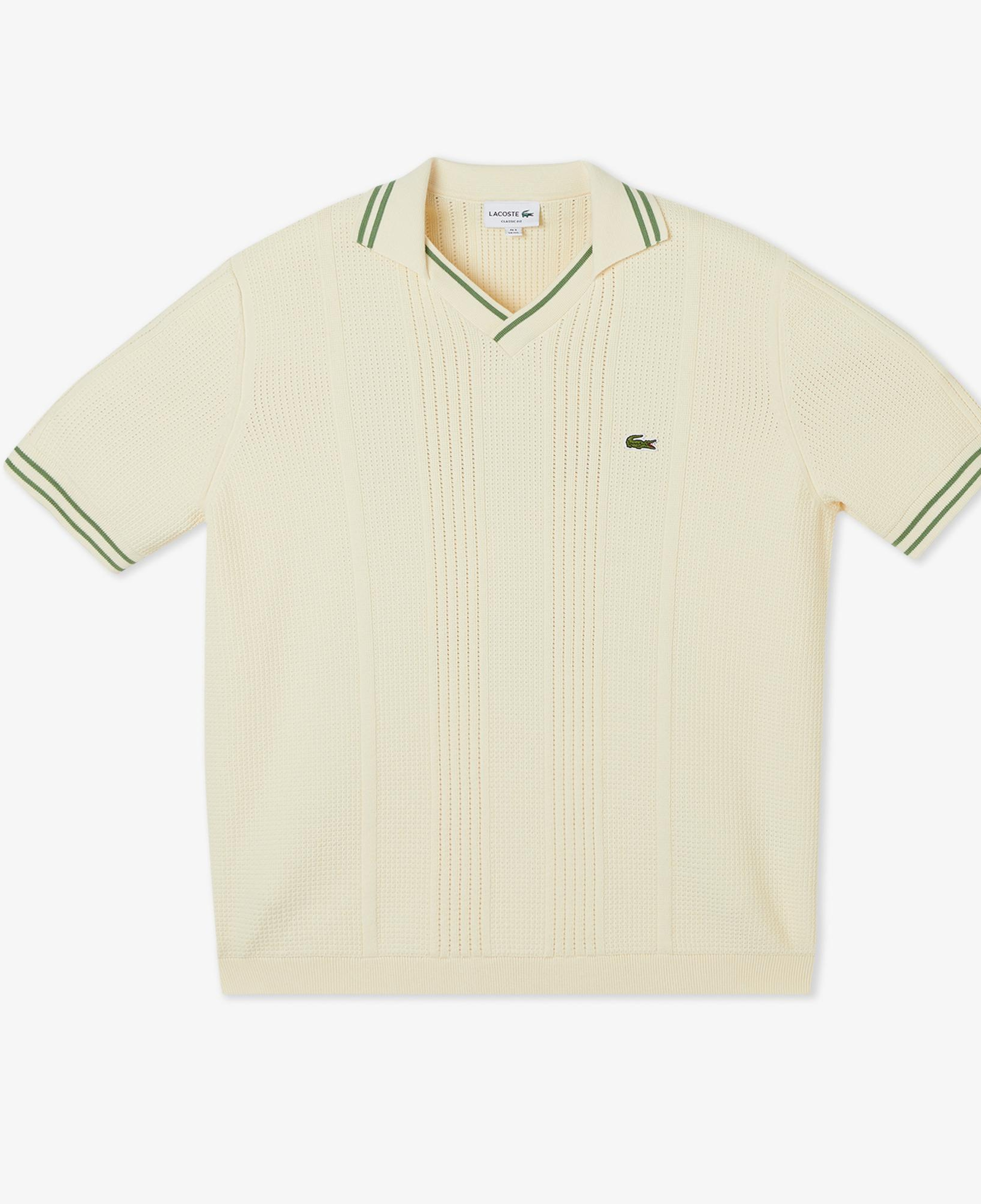Erkek Classic Fit Kısa Kollu Polo Yaka Bej Triko