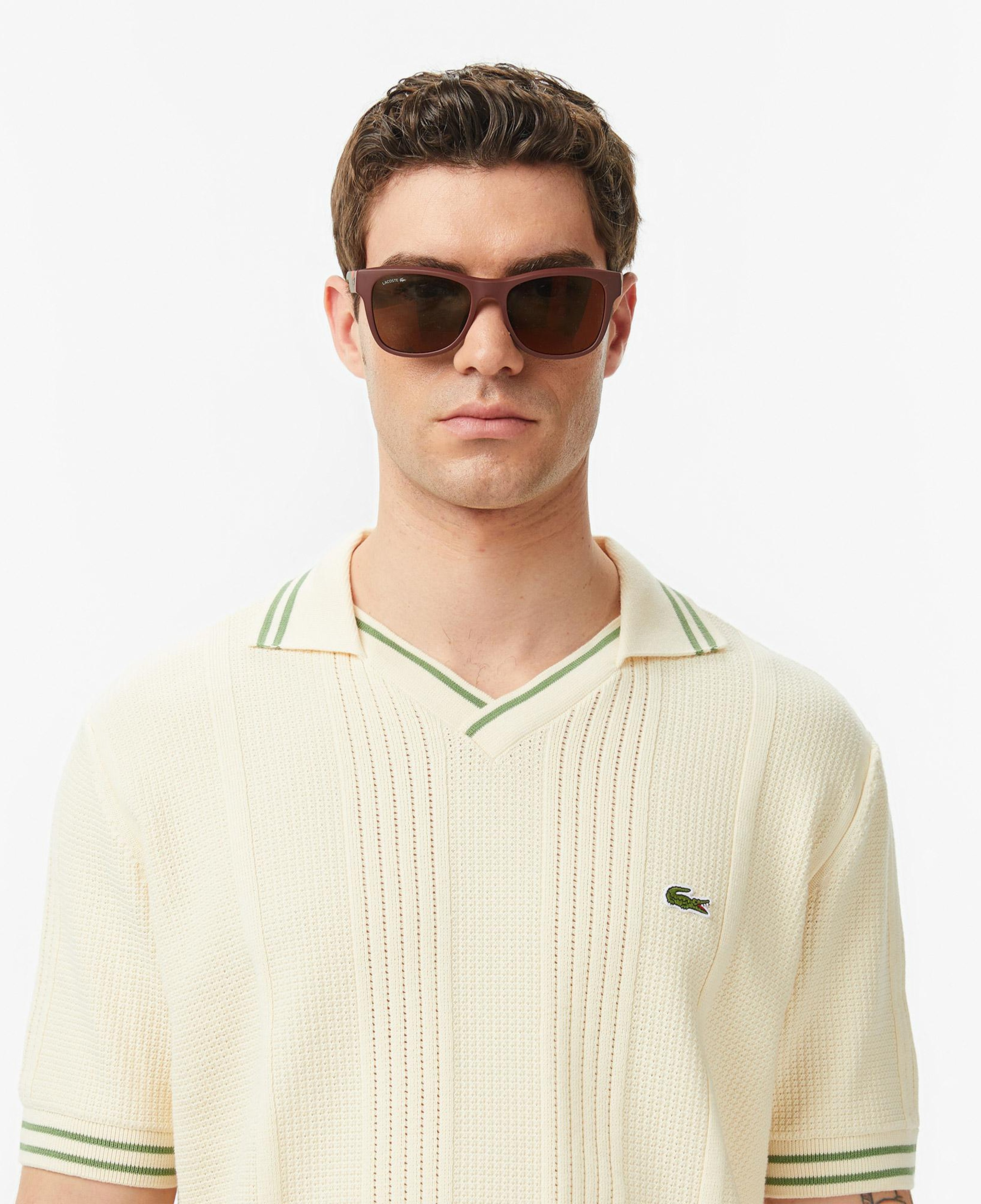 Erkek Classic Fit Kısa Kollu Polo Yaka Bej Triko