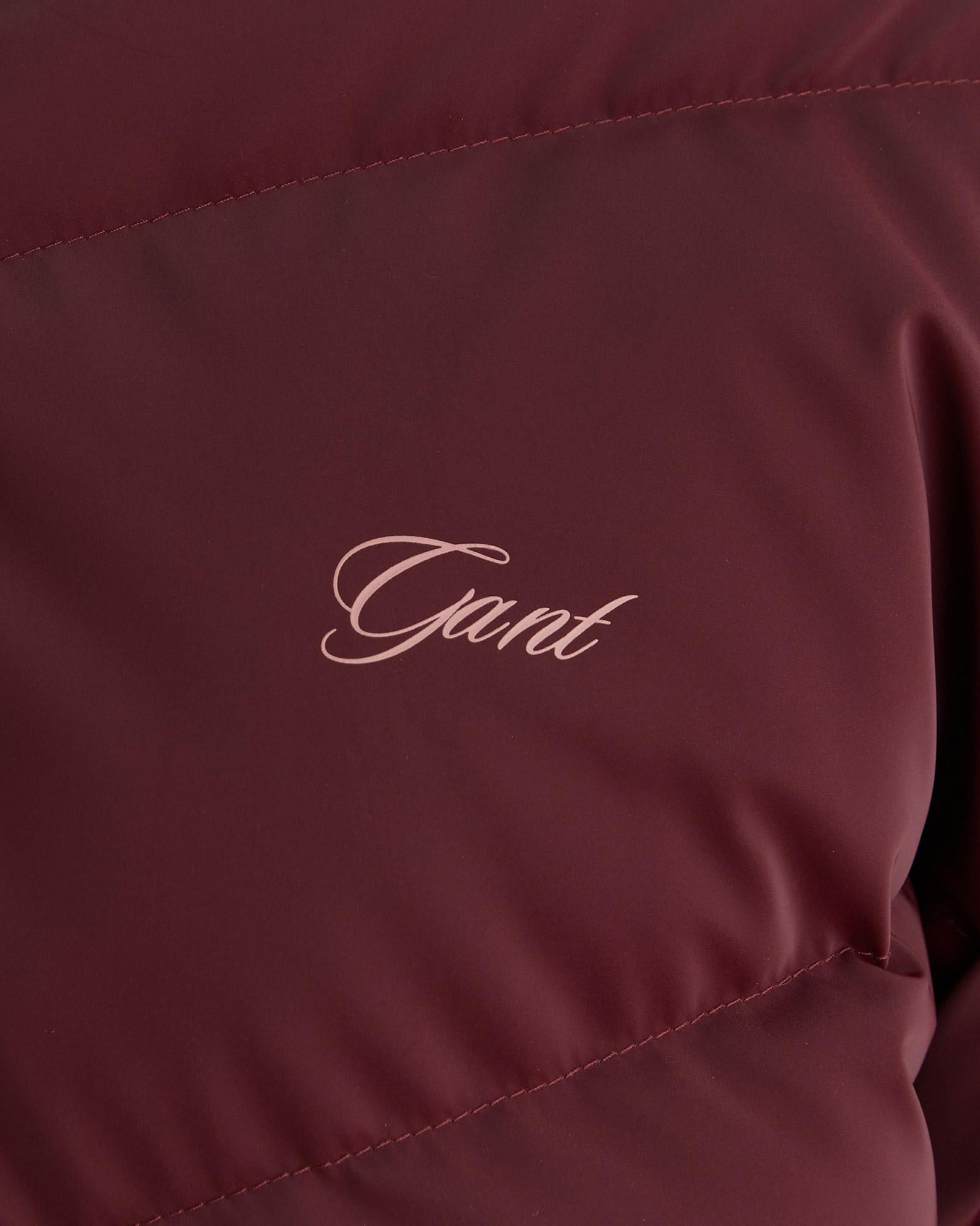 GANT Kadın Bordo Regular Fit Fermuarlı Mont