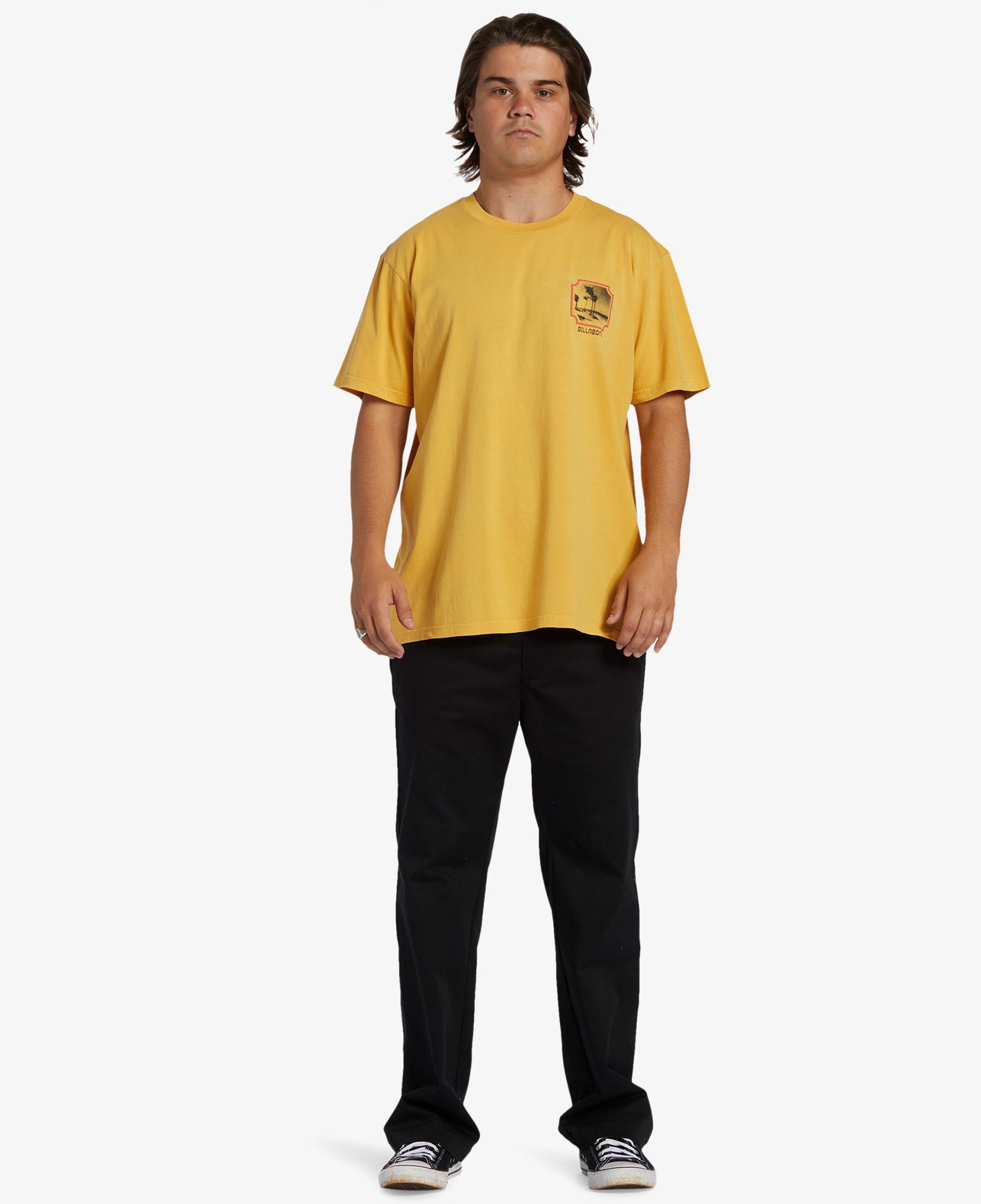 Billabong Reflections Erkek Sarı Günlük T-Shirt