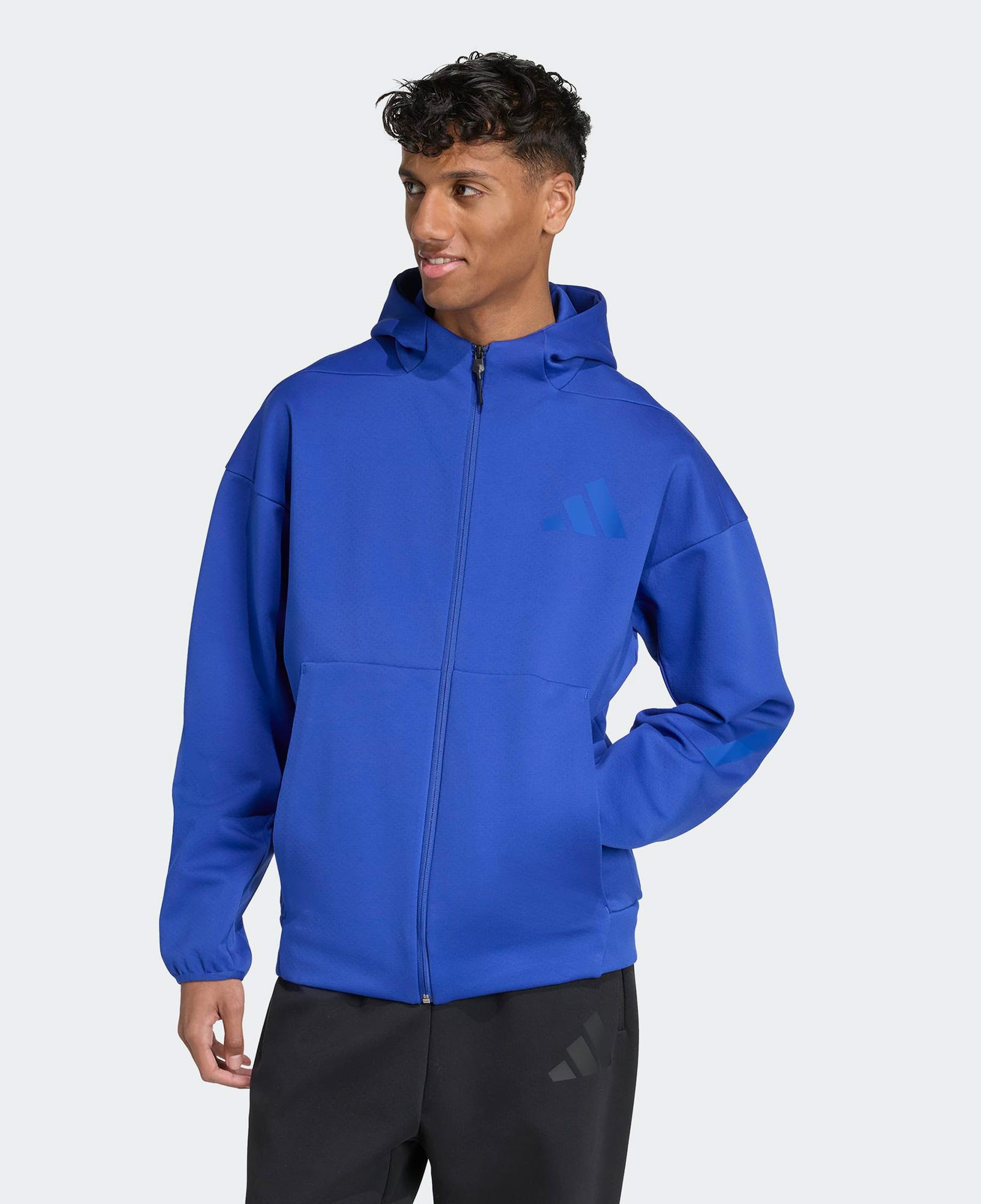 adidas Z.N.E. Full Zip Erkek Mavi Eşofman Üstü