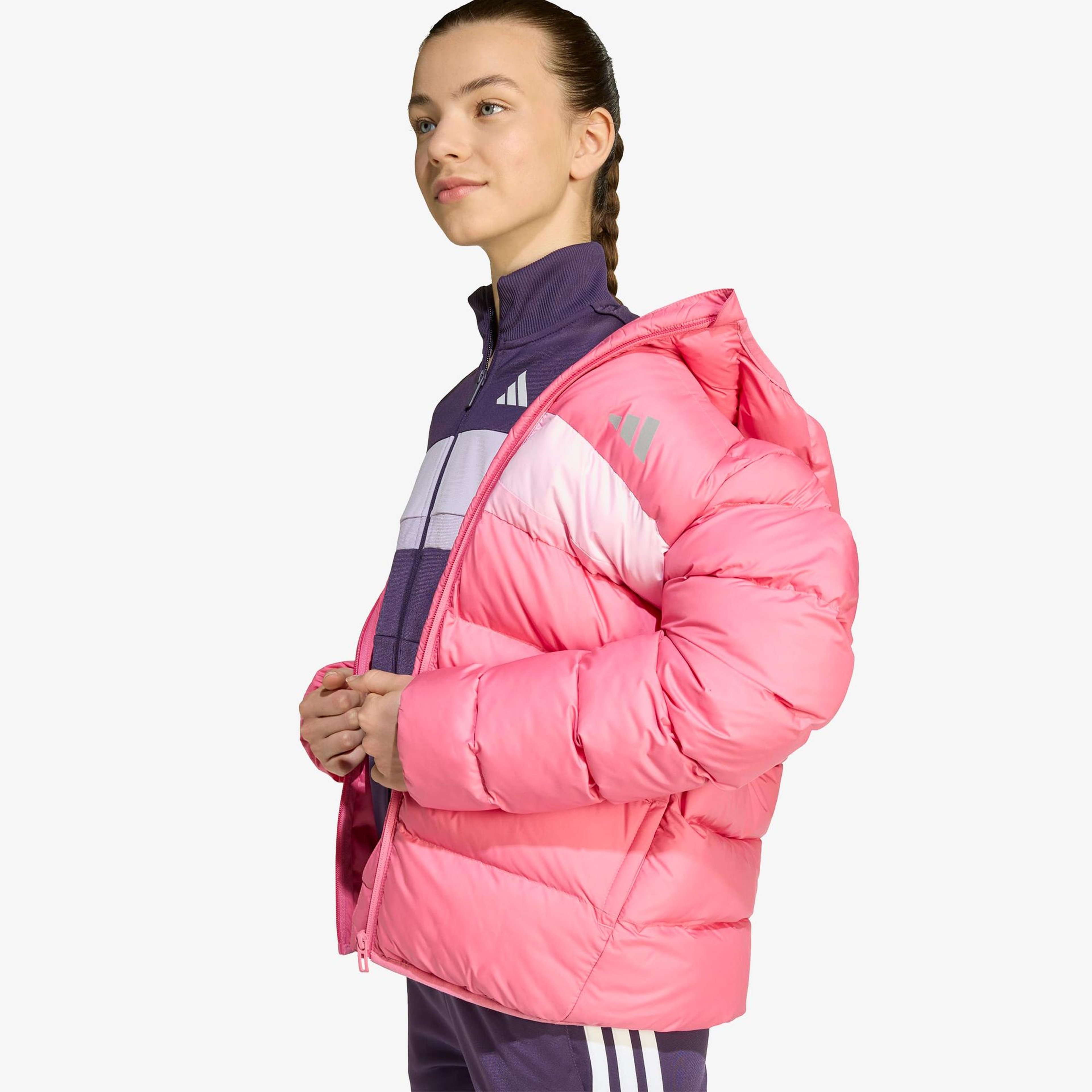 adidas Sentetik Dolgulu Çocuk Pembe Mont