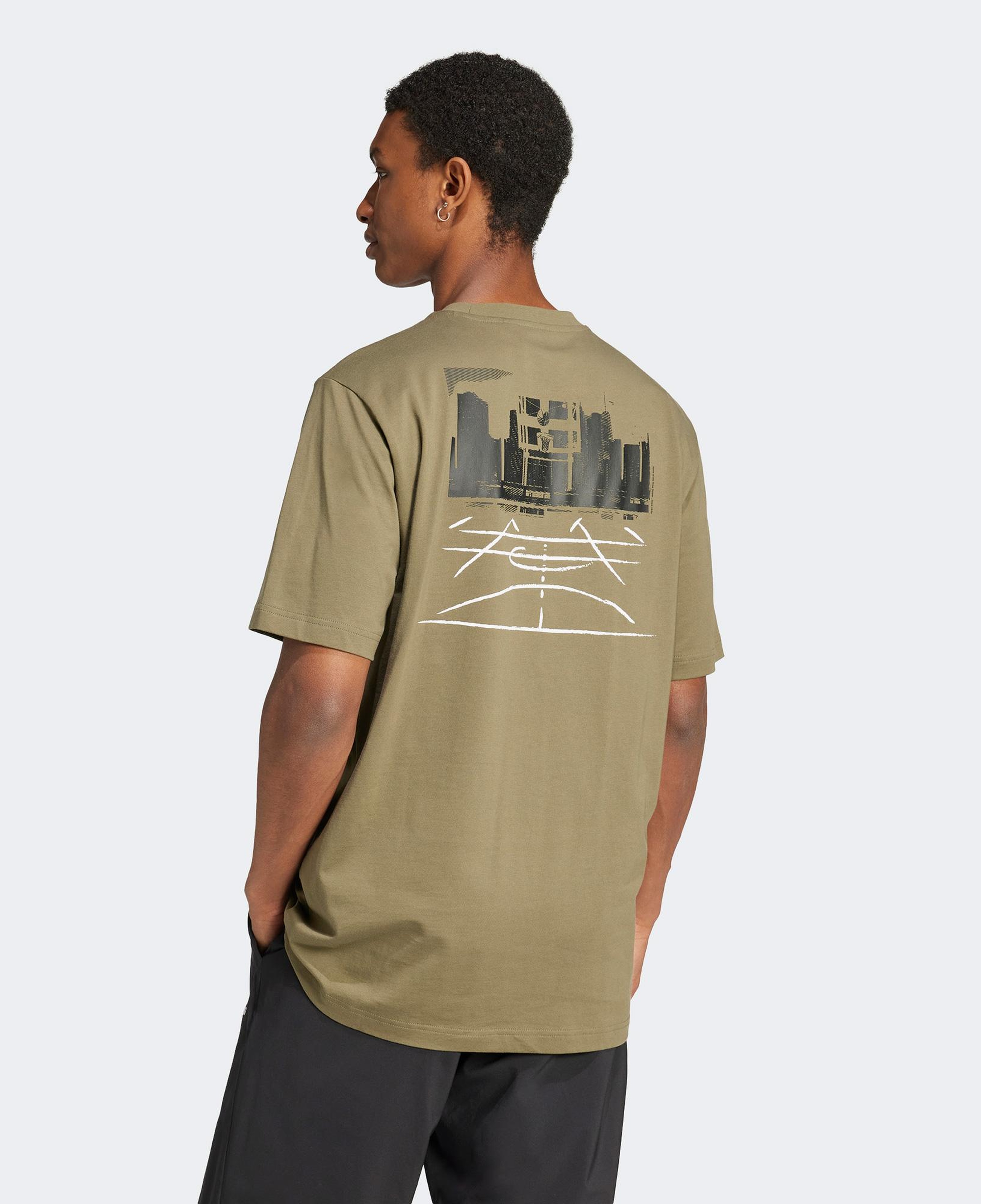 adidas Codes Photoreal Graphic Erkek Yeşil T-Shirt