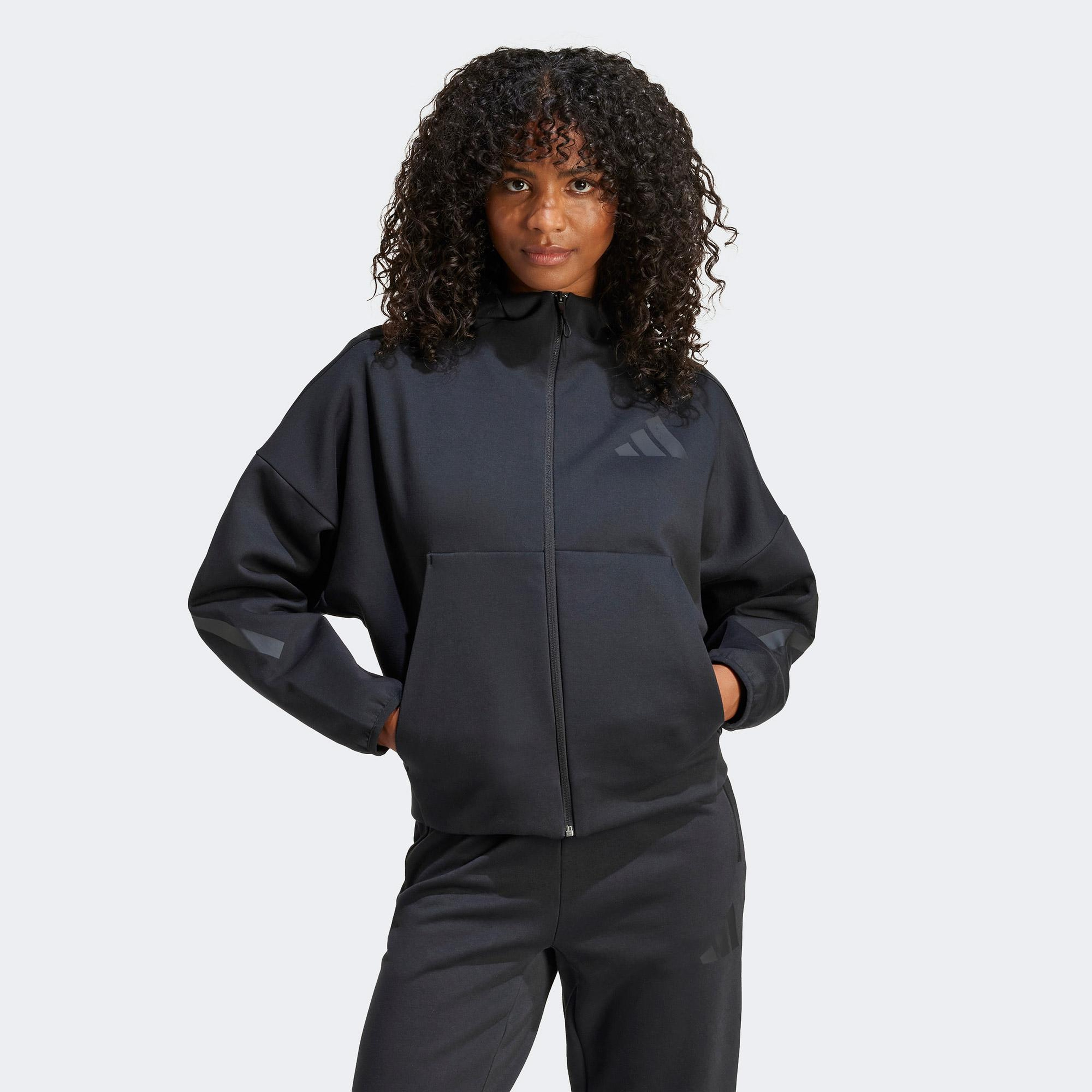 adidas ZNE Kadın Siyah Günlük Sweatshirt