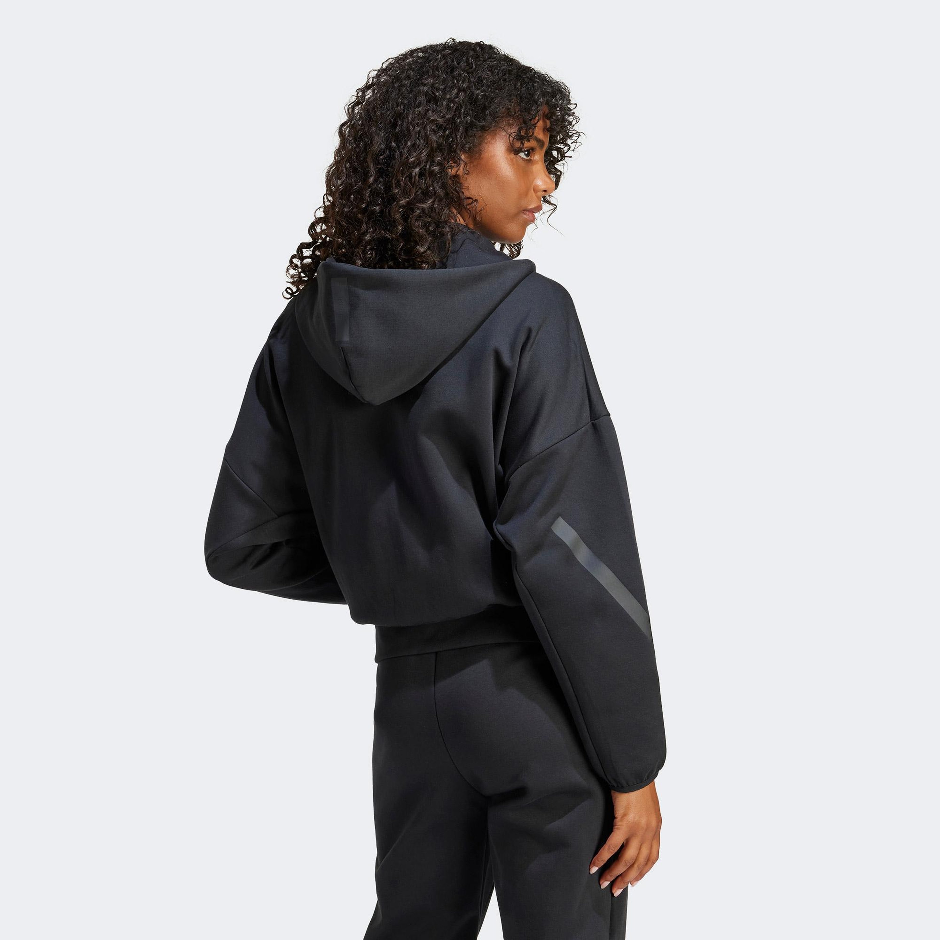 adidas ZNE Kadın Siyah Günlük Sweatshirt