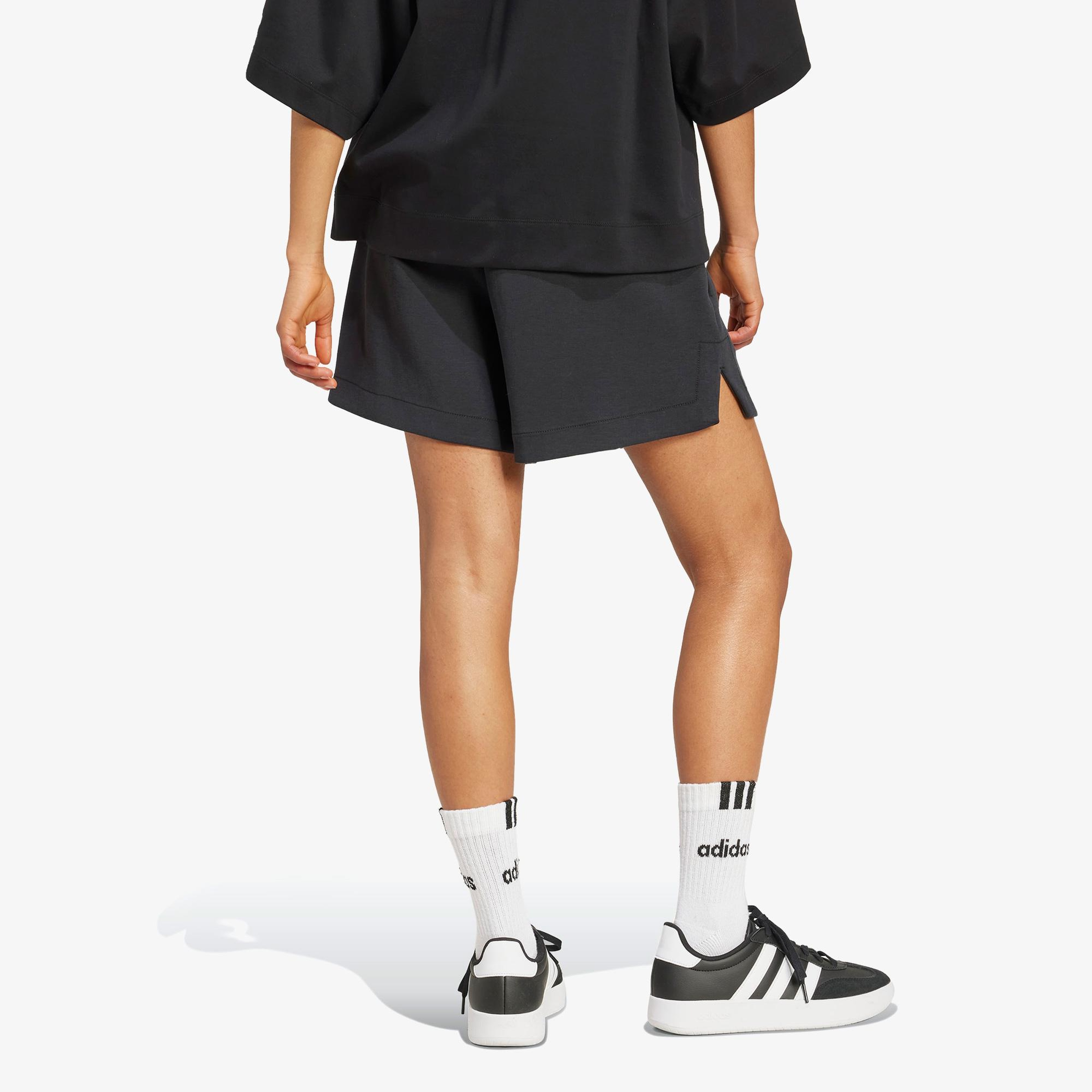 adidas Soft Lux Loose Kadın Siyah Antrenman Şortu