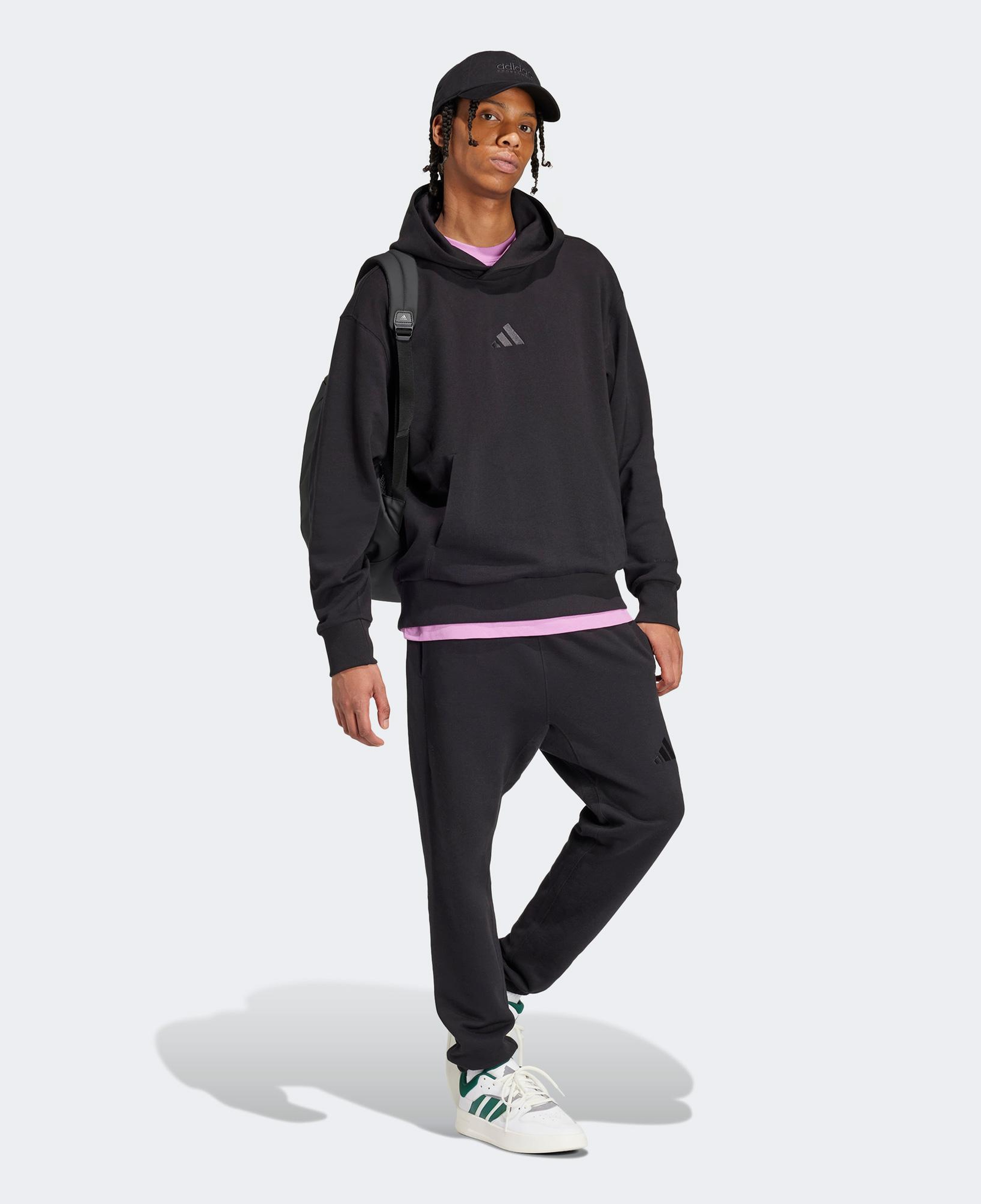 adidas All Szn French Terry Regular Tapered Erkek Siyah Eşofman Altı