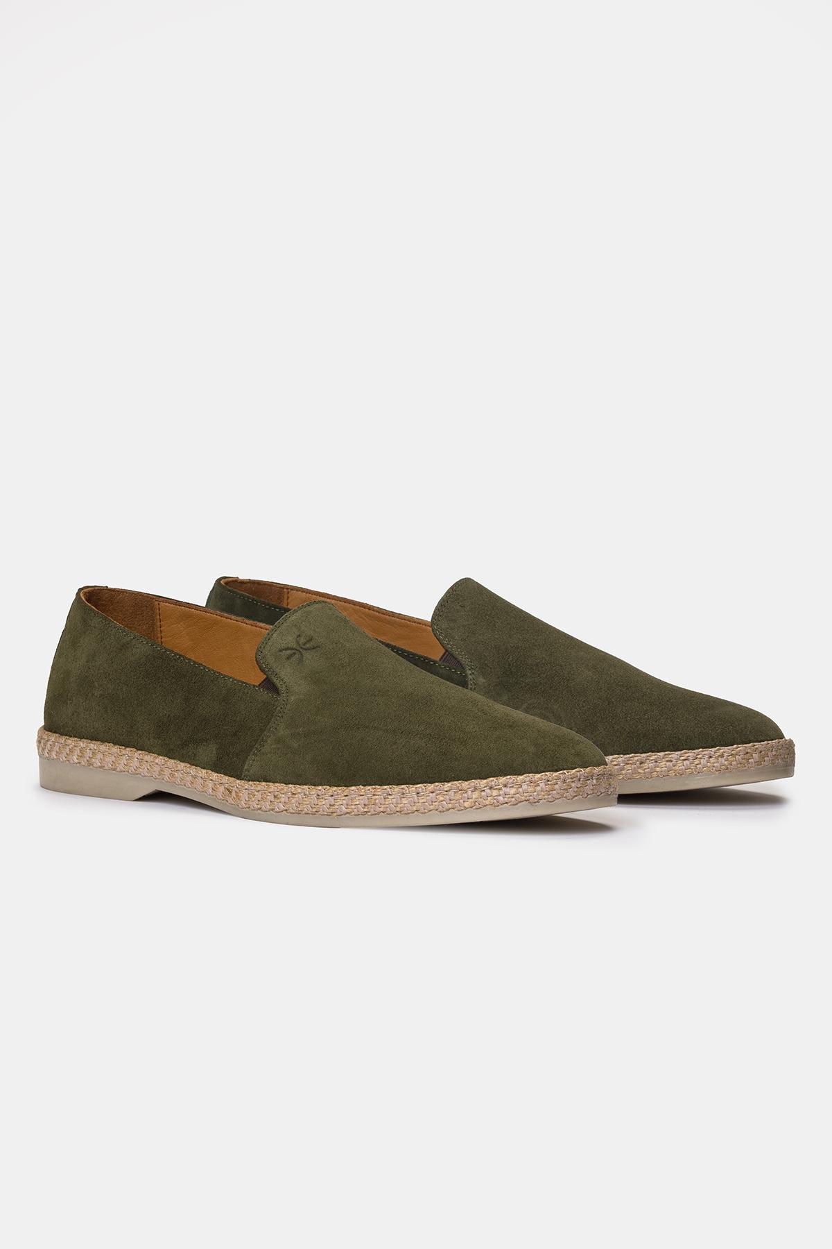 Erkek Haki Süet Espadril