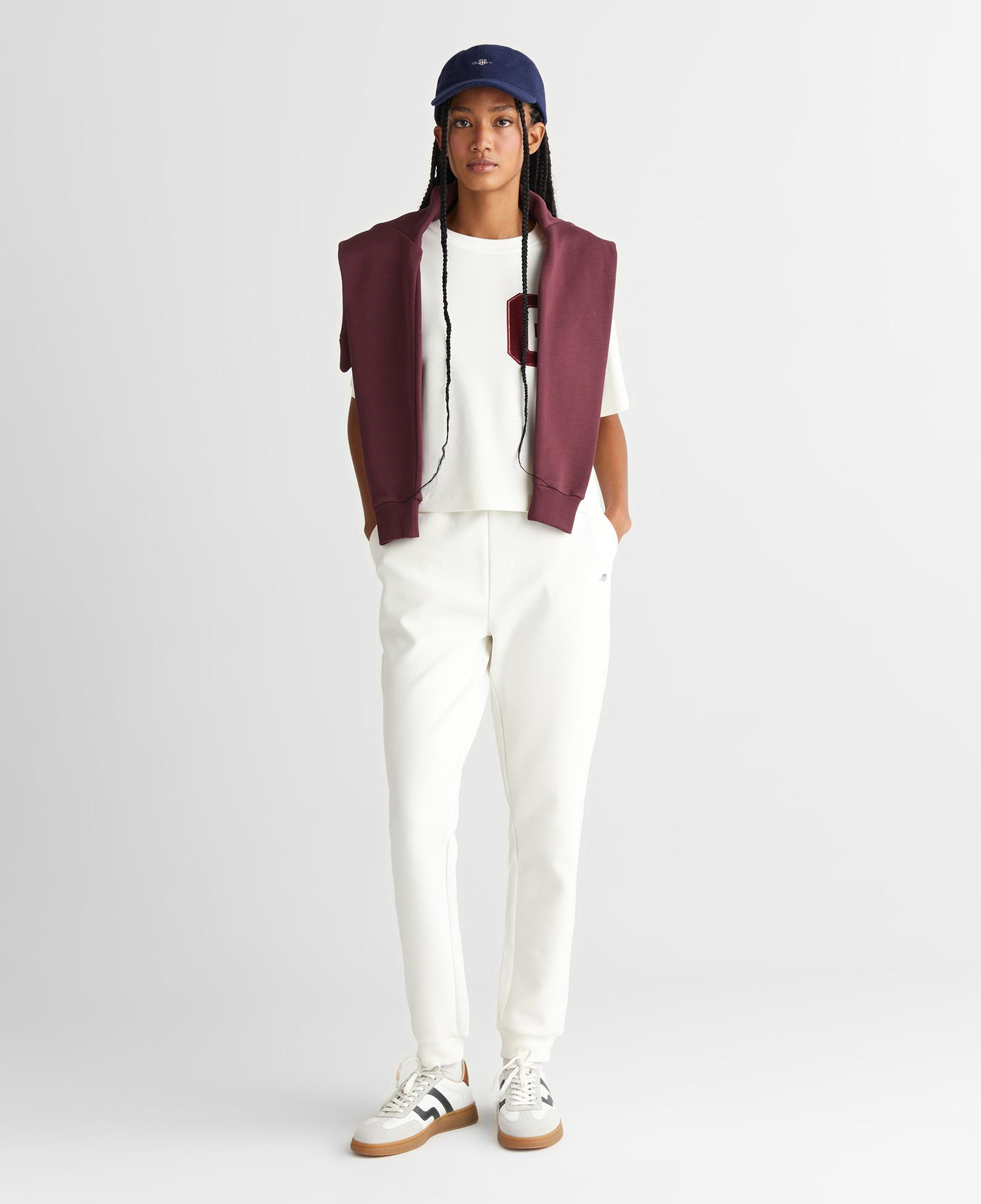 GANT Kadın Krem Relaxed Fit T-Shirt