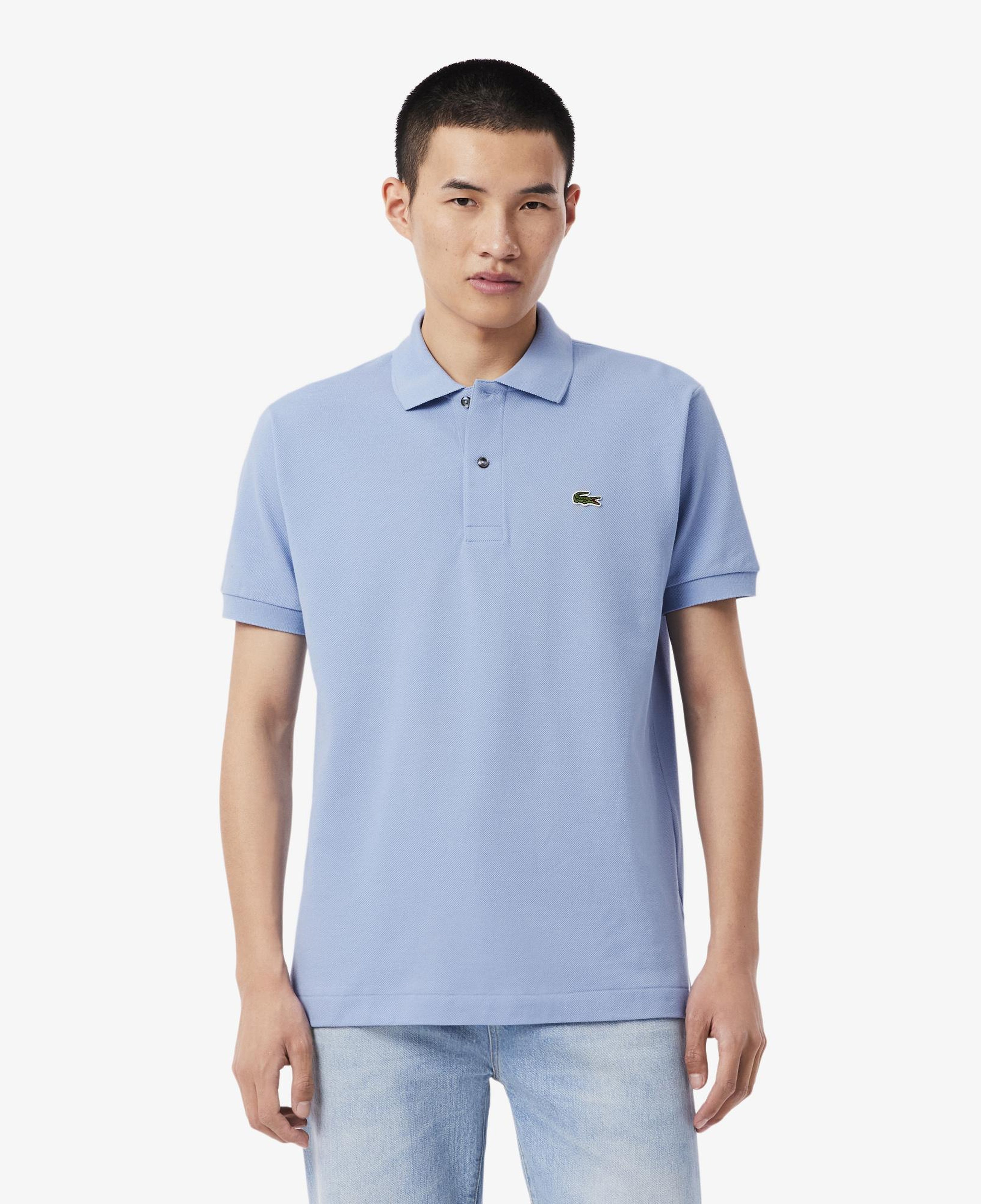 L.12.12 Erkek Classic Fit Mavi Polo