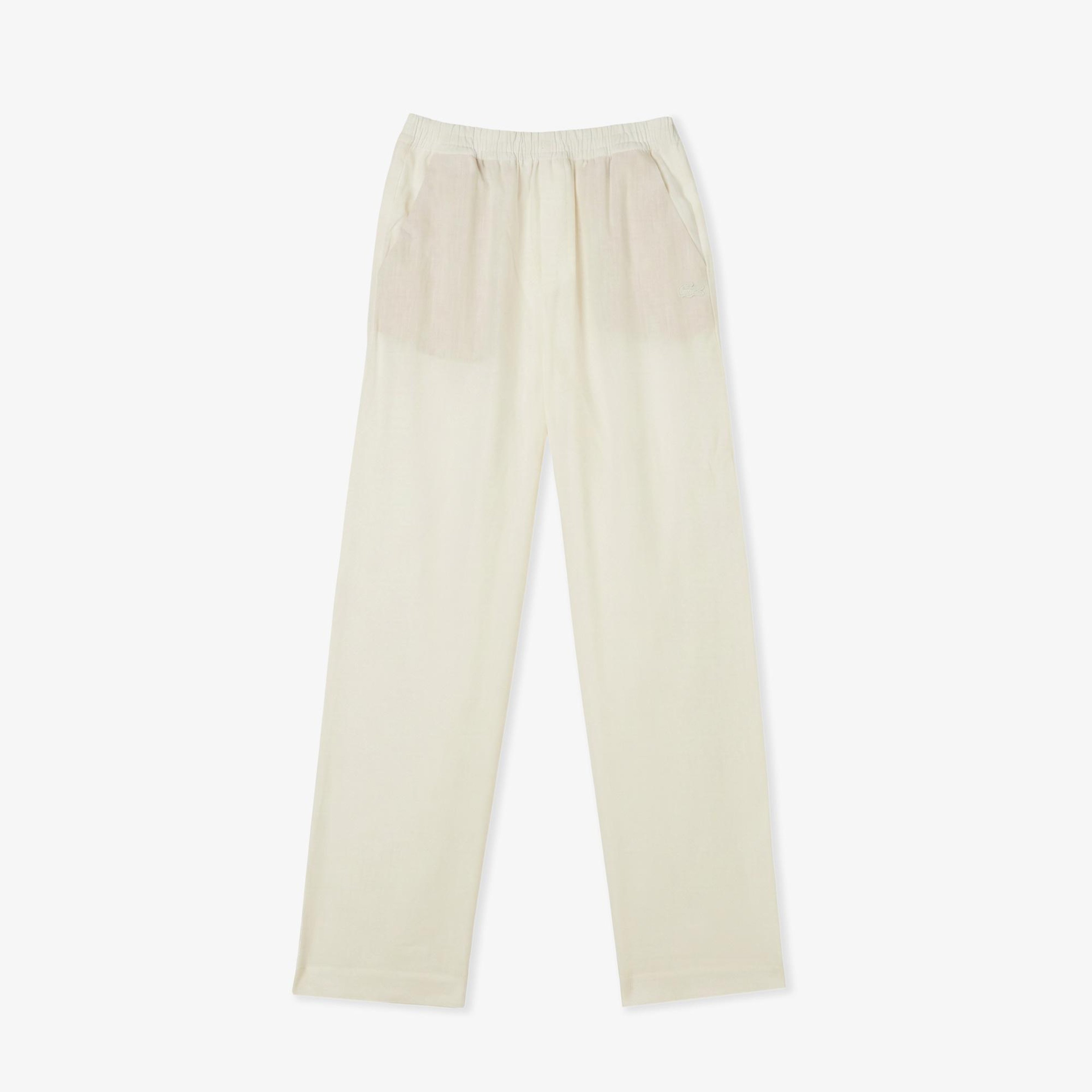 Kadın Relaxed Fit Krem Pantolon