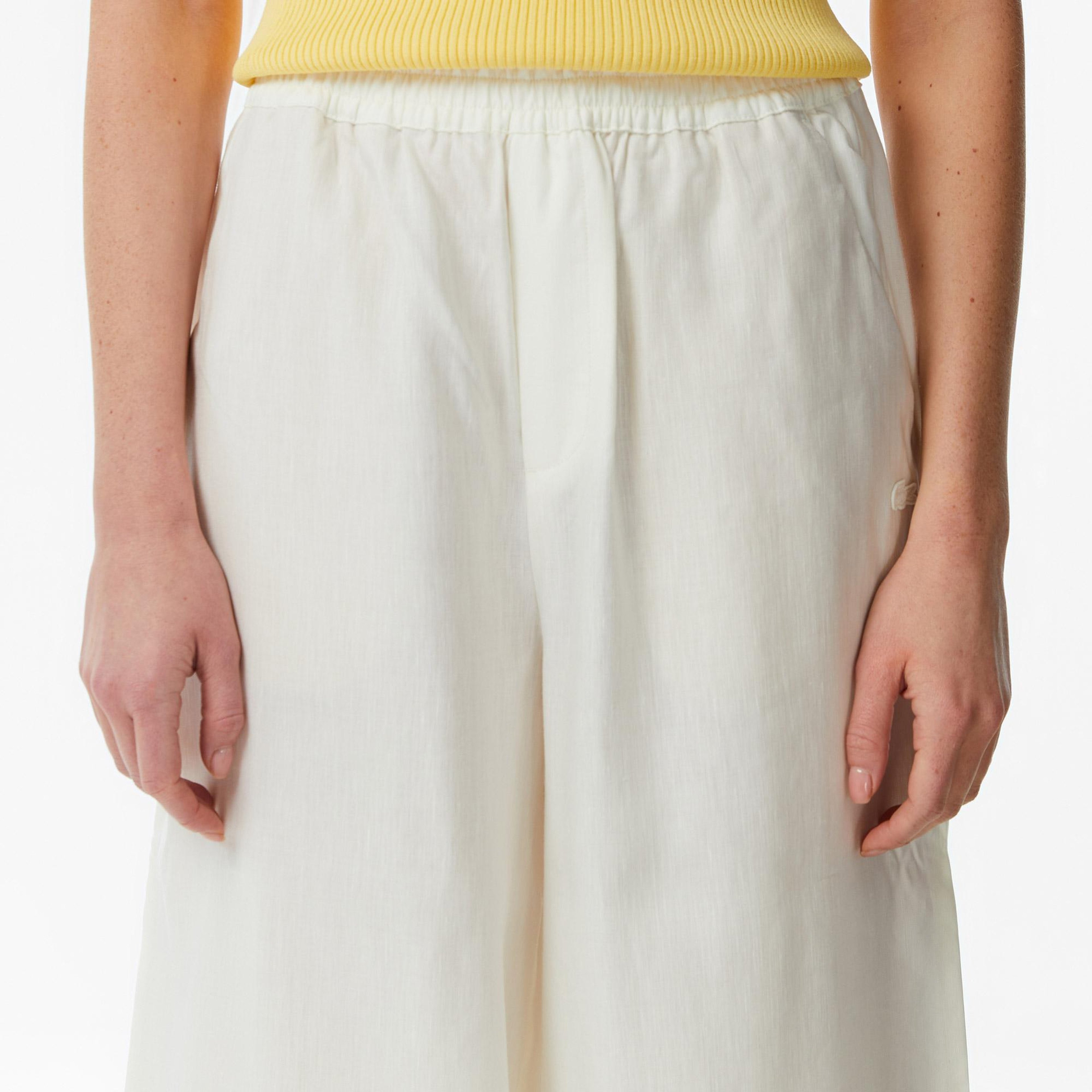Kadın Relaxed Fit Krem Pantolon