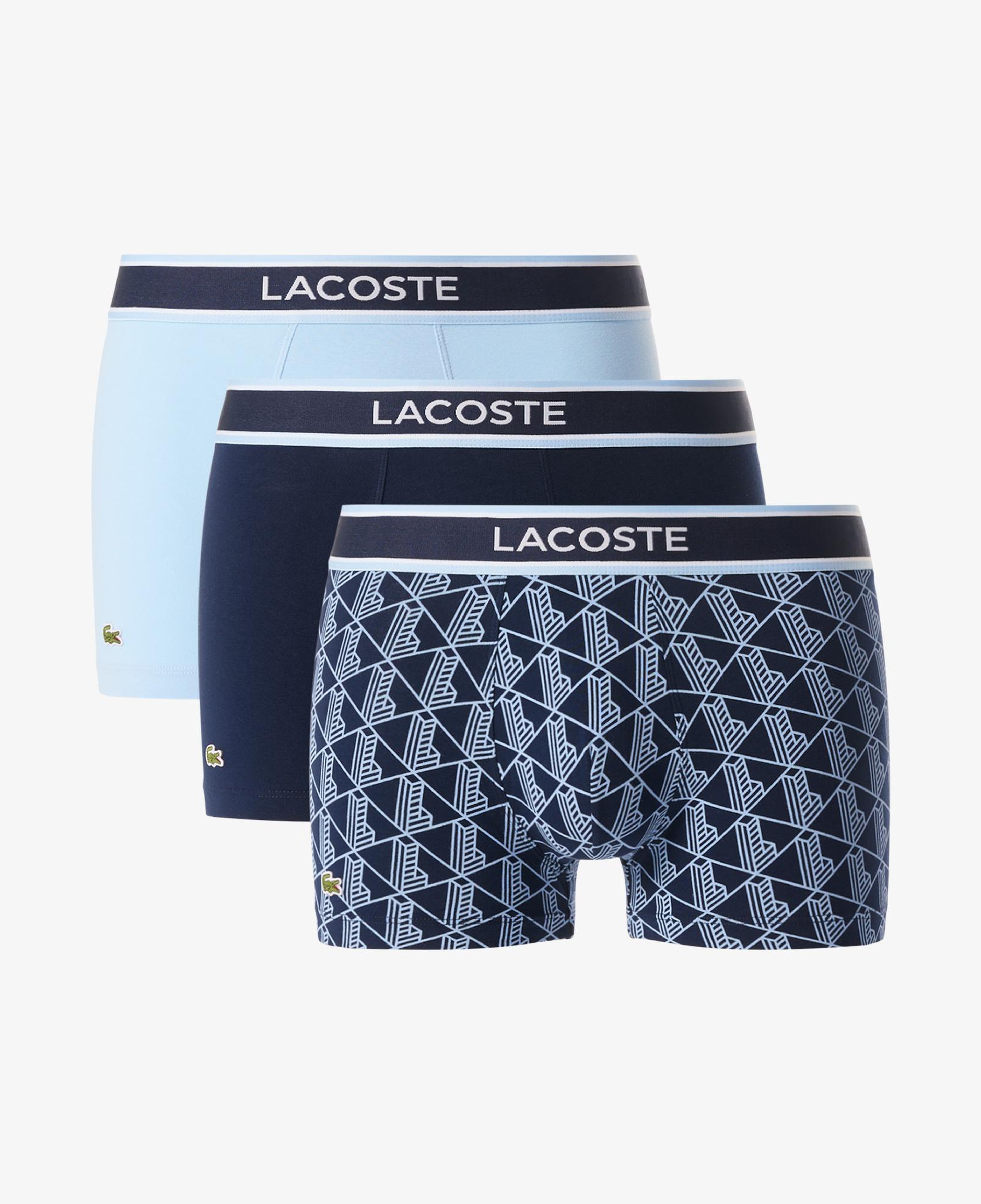 Erkek Monogram 3'lü Lacivert Boxer