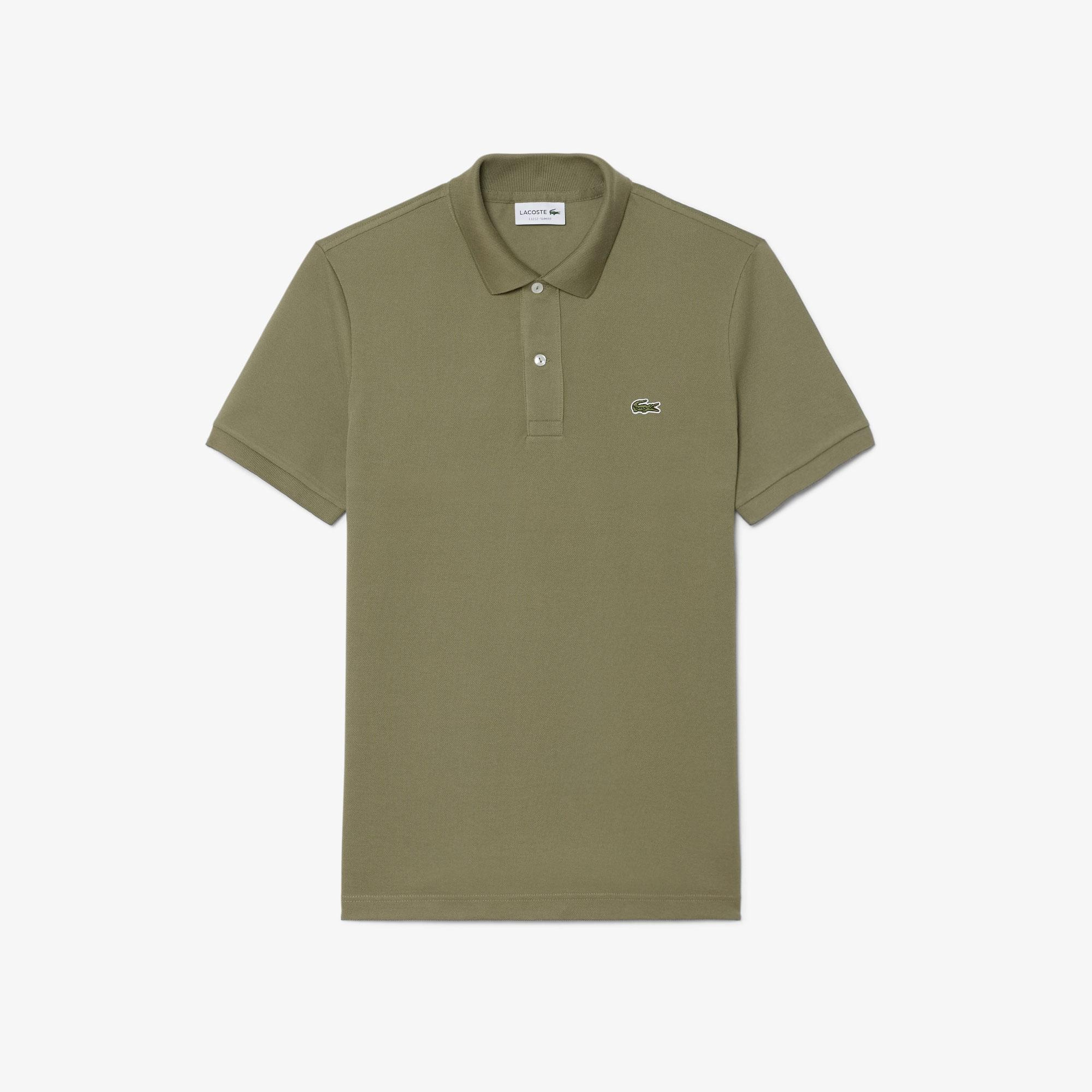 L.12.12 Erkek Slim Fit Haki Polo
