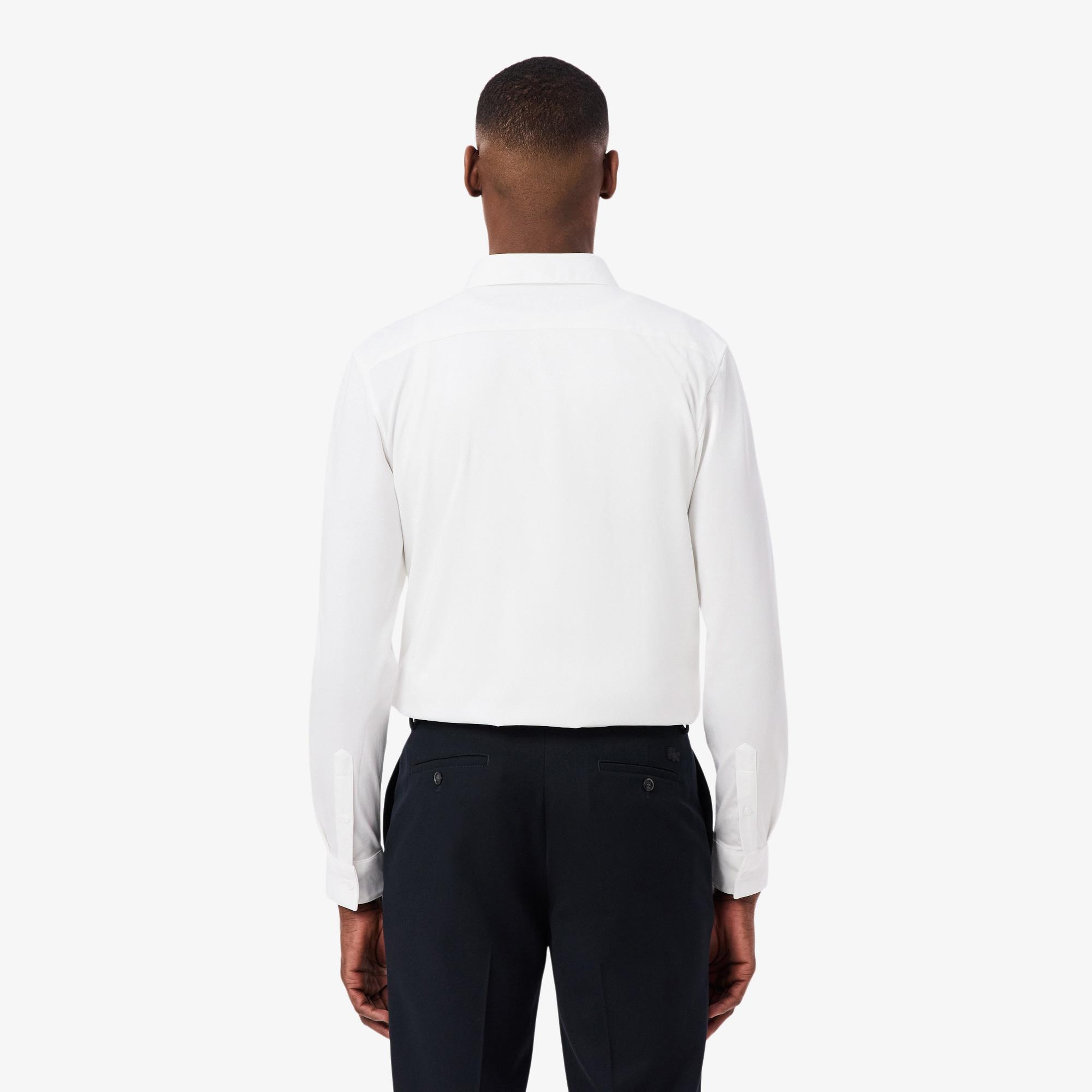 Erkek Slim Fit Beyaz Gömlek