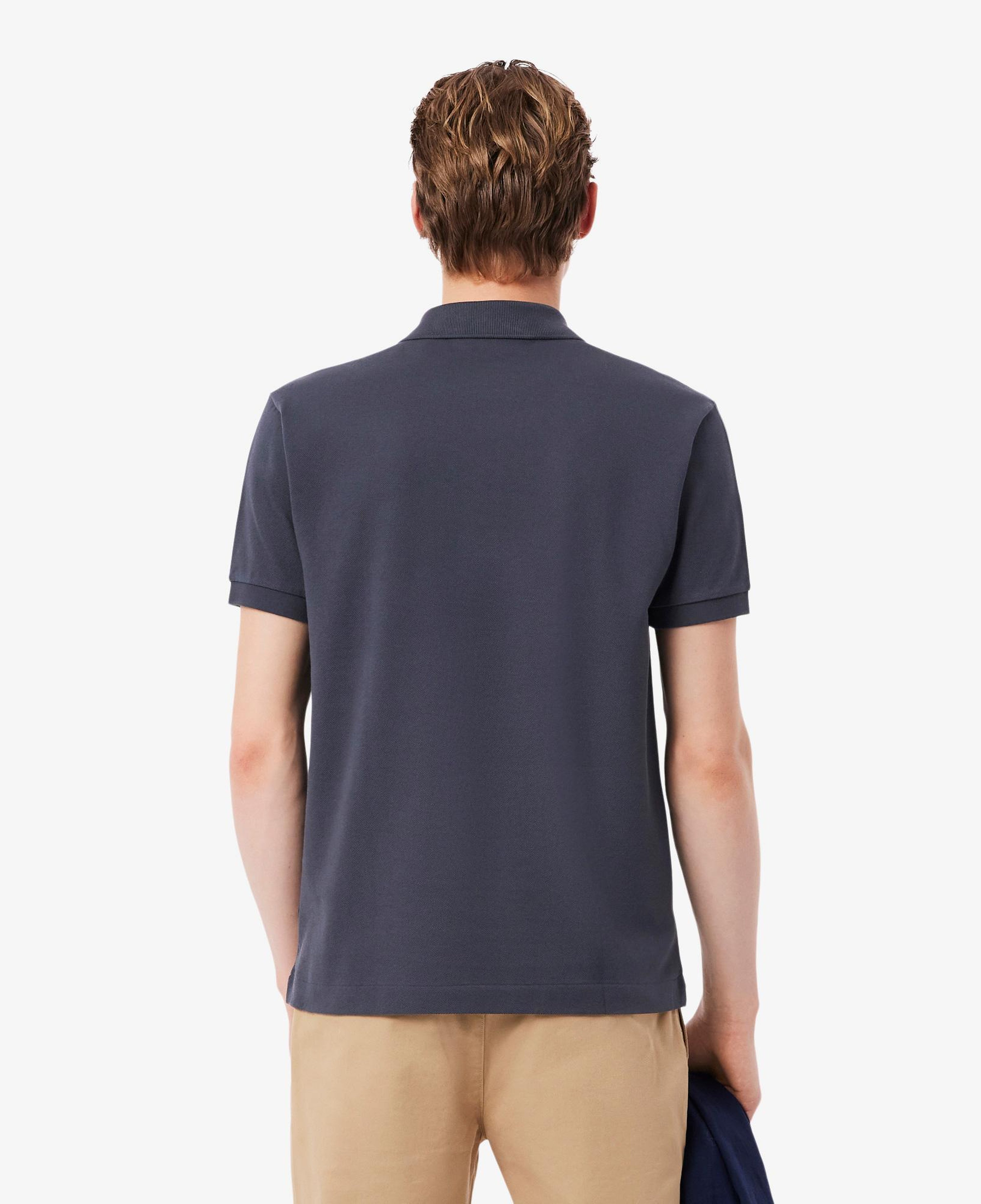 L.12.12 Erkek Classic Fit Koyu Gri Polo