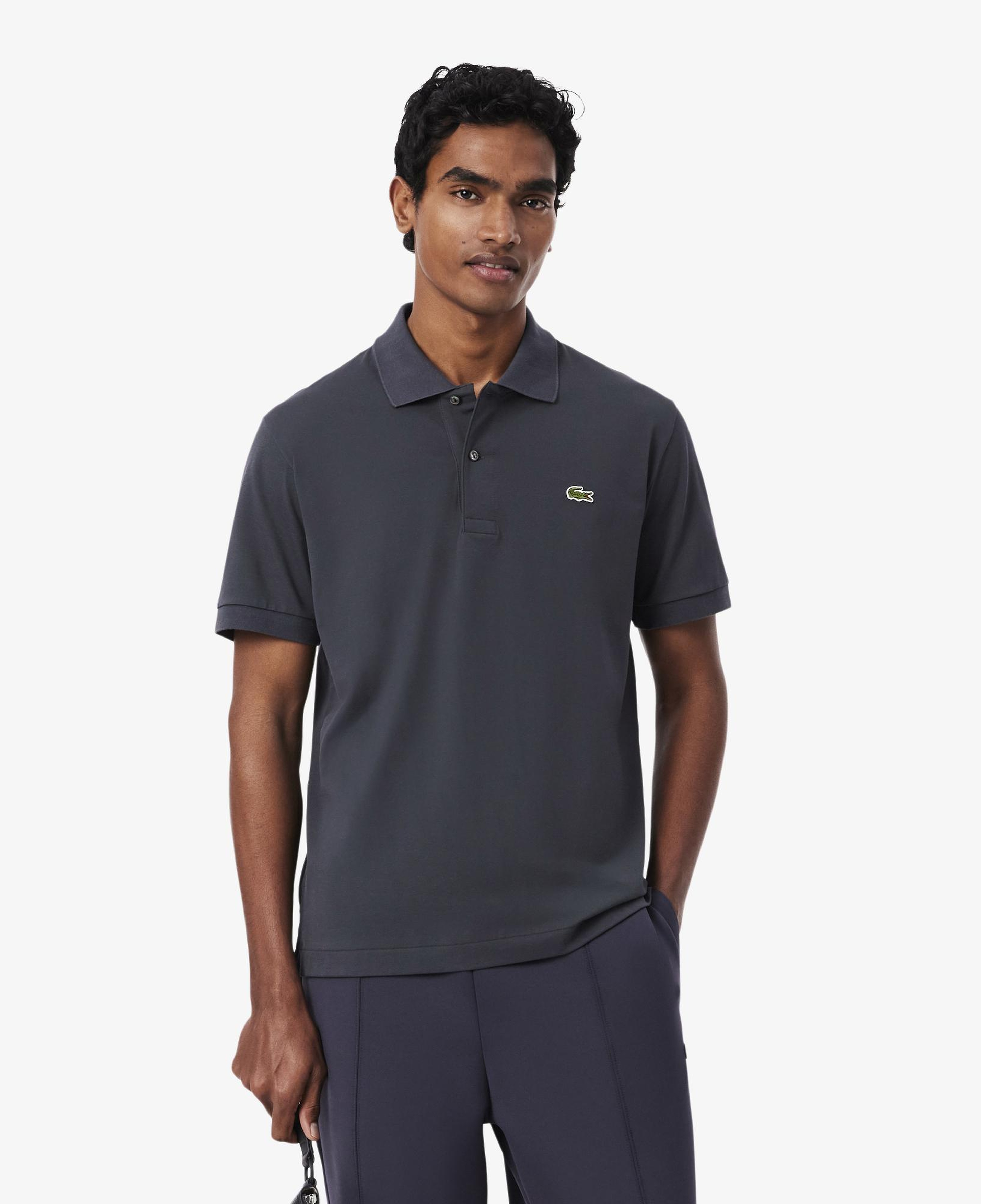L.12.12 Light Erkek Classic Fit Koyu Gri Polo