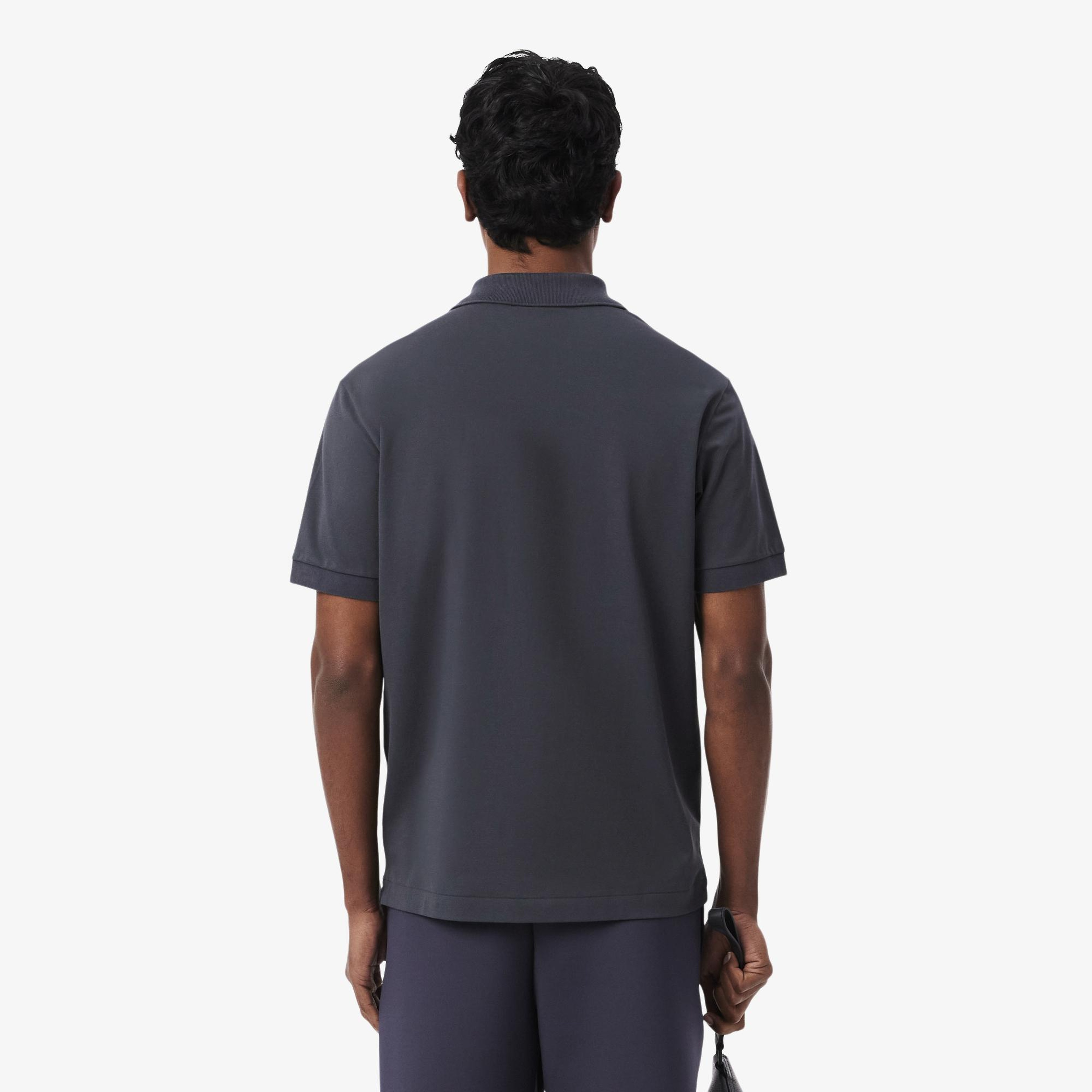 L.12.12 Light Erkek Classic Fit Koyu Gri Polo