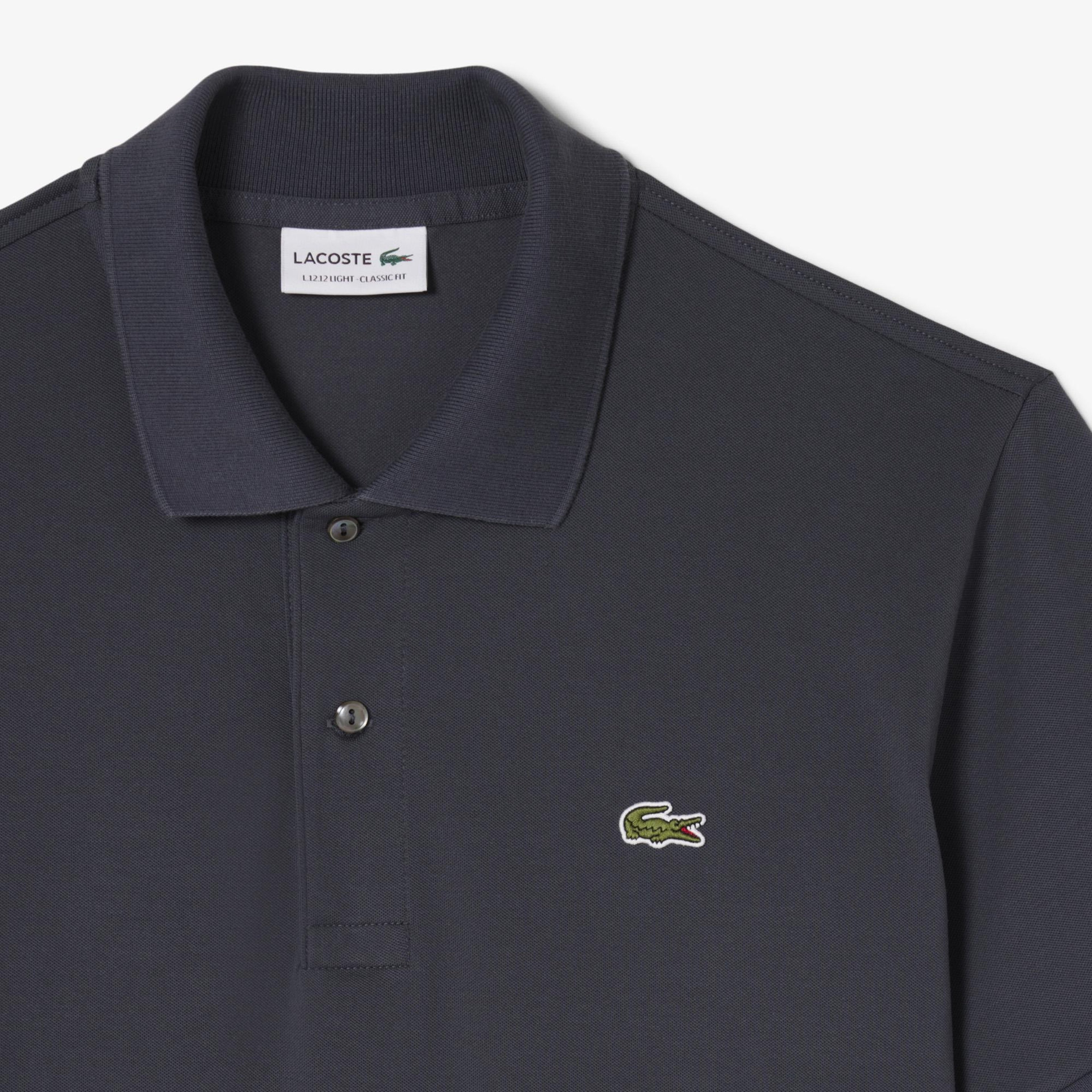 L.12.12 Light Erkek Classic Fit Koyu Gri Polo