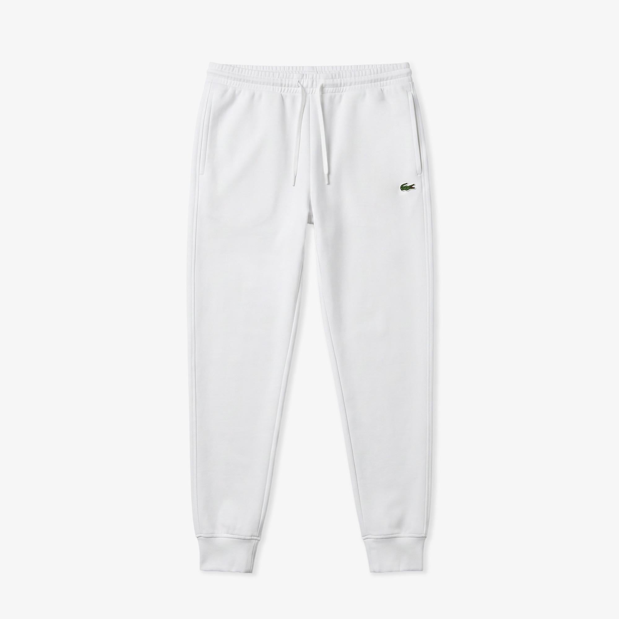Erkek Slim Fit Beyaz Eşofman Altı