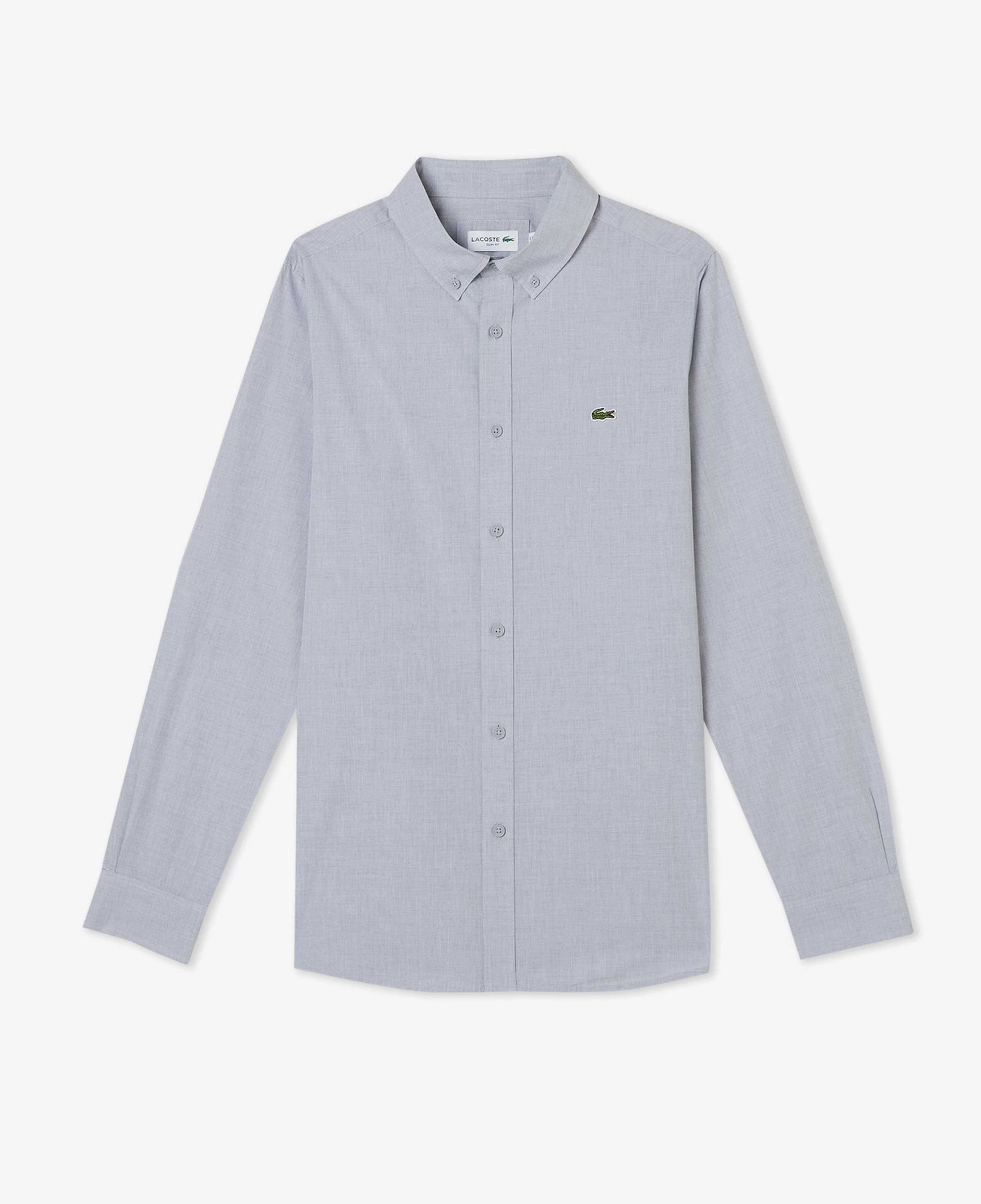 Erkek Slim Fit Gri Gömlek