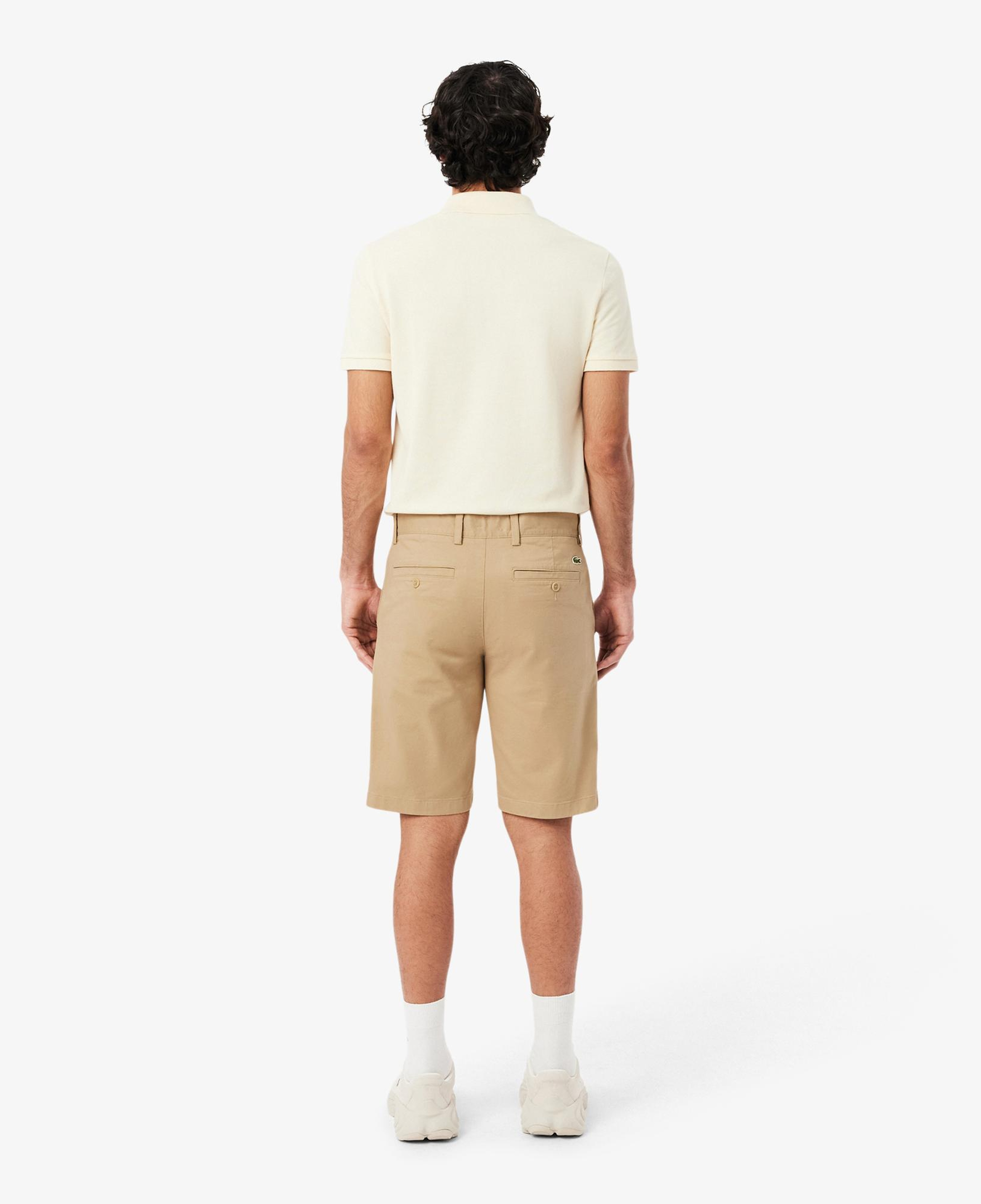 Erkek Slim Fit Bej Bermuda Şort