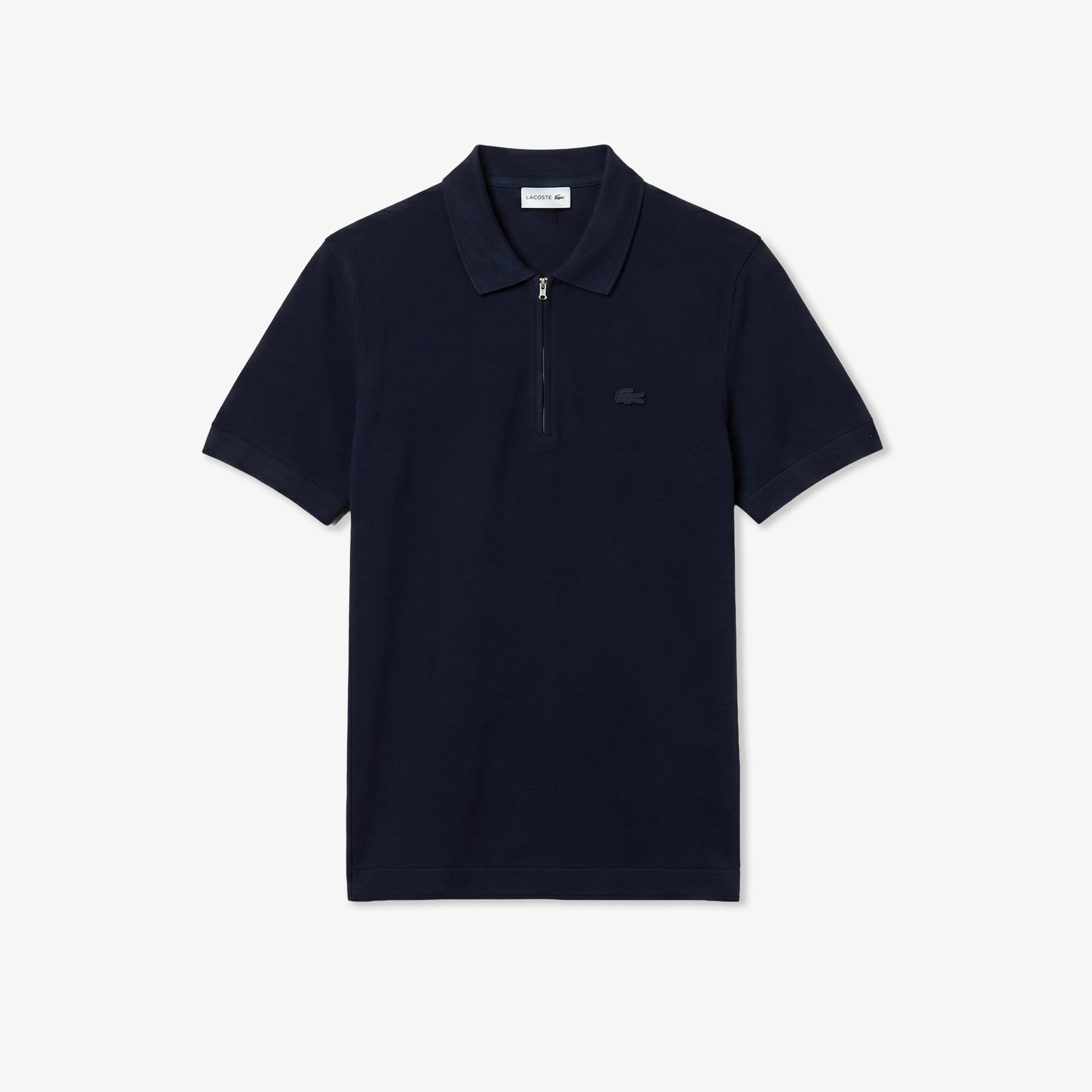 Erkek Classic Fit Kısa Kollu Polo Yaka Lacivert Triko
