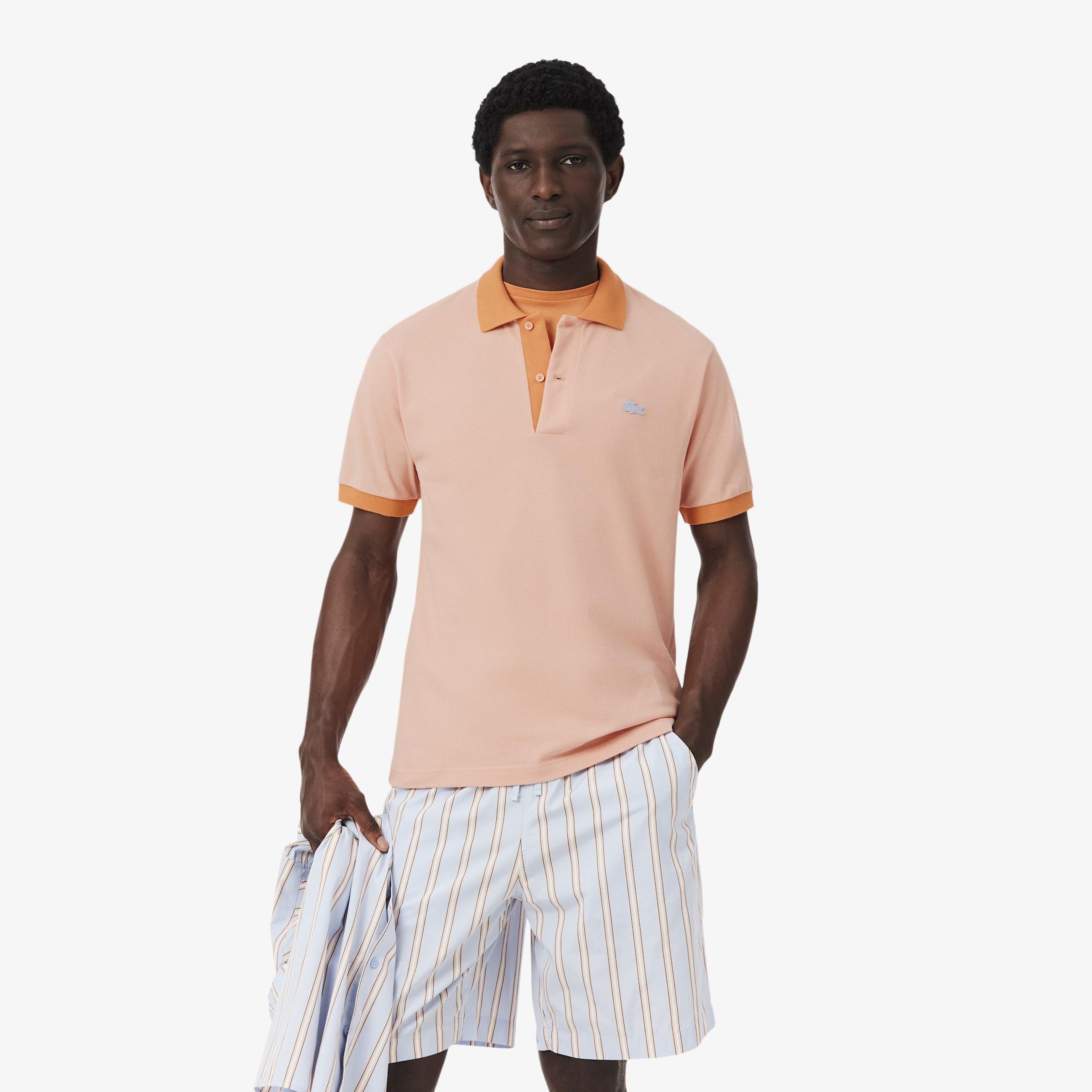 Erkek Classic Fit Turuncu Polo