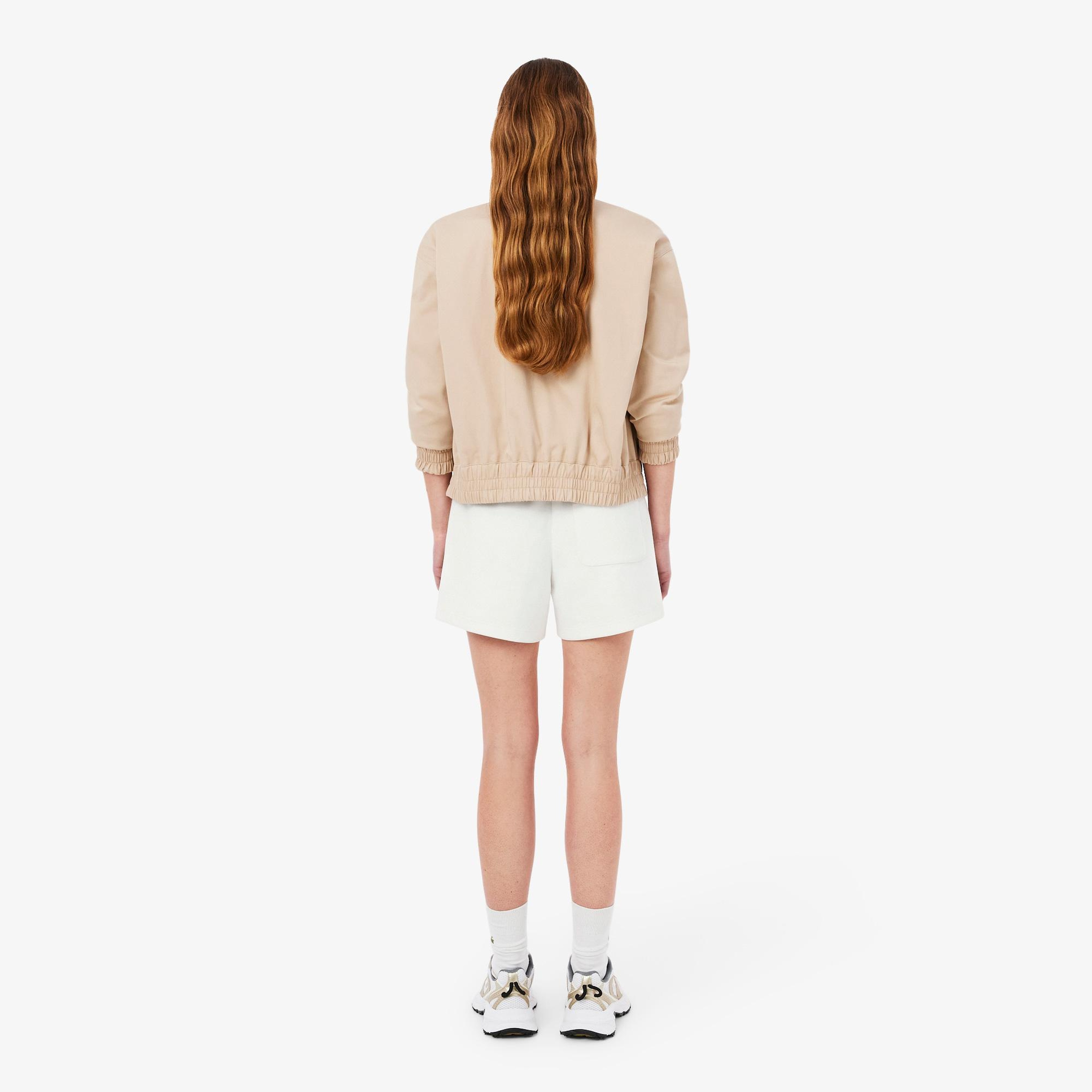 Kadın Relaxed Fit Beyaz Şort