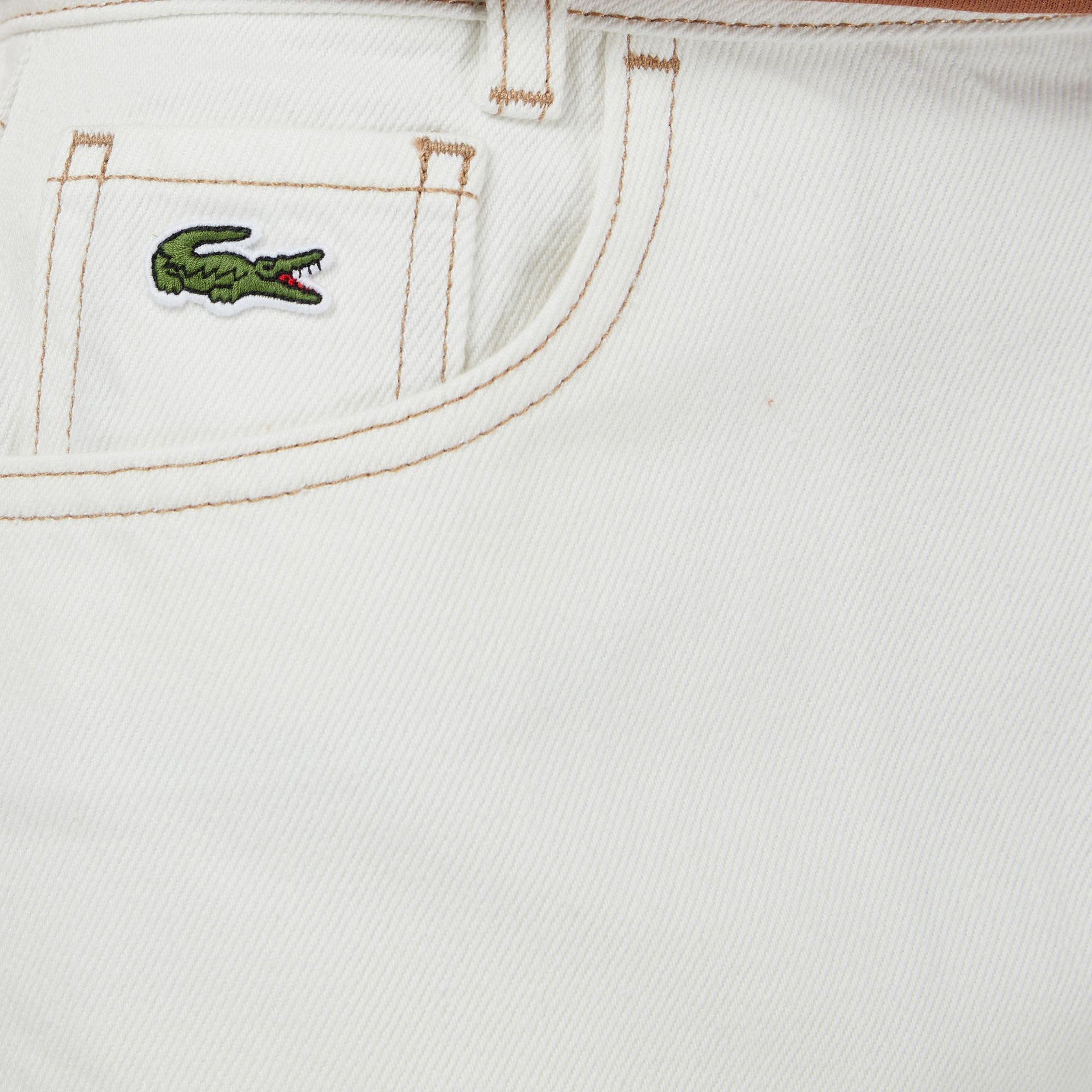 Kadın Classic Fit Denim Krem Etek