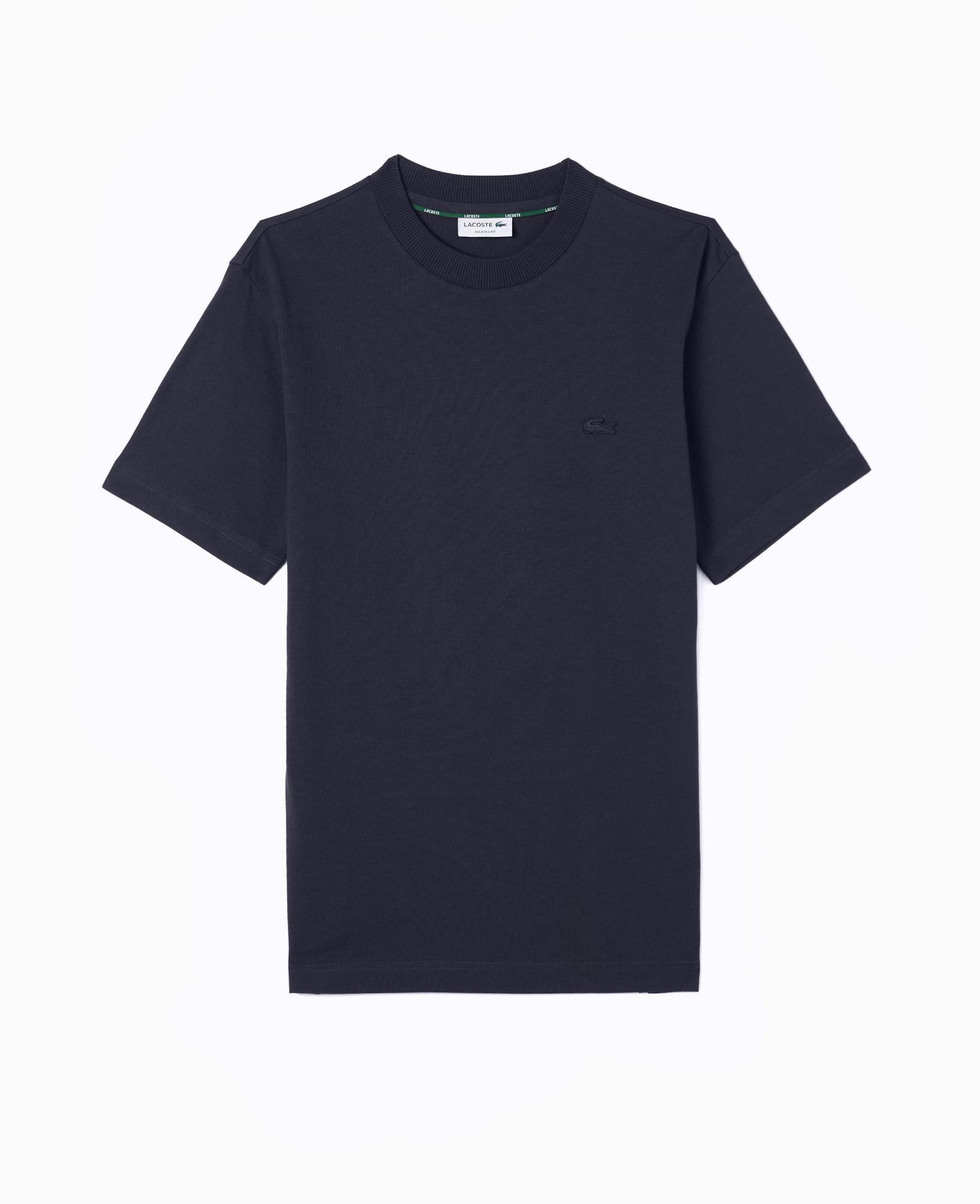 Erkek Relaxed Fit Bisiklet Yaka Lacivert T-Shirt