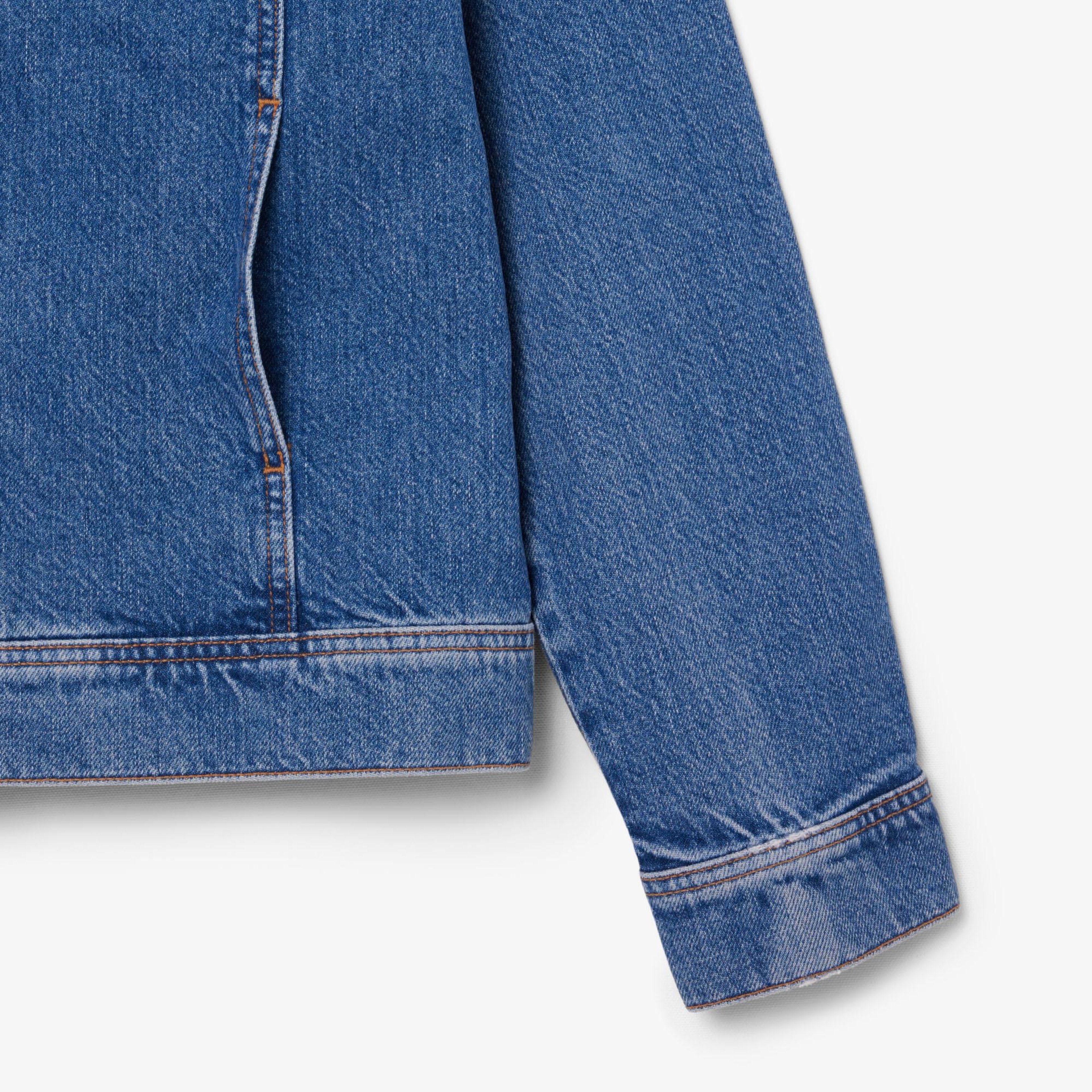 Kadın Uzun Kollu Denim Mavi Ceket