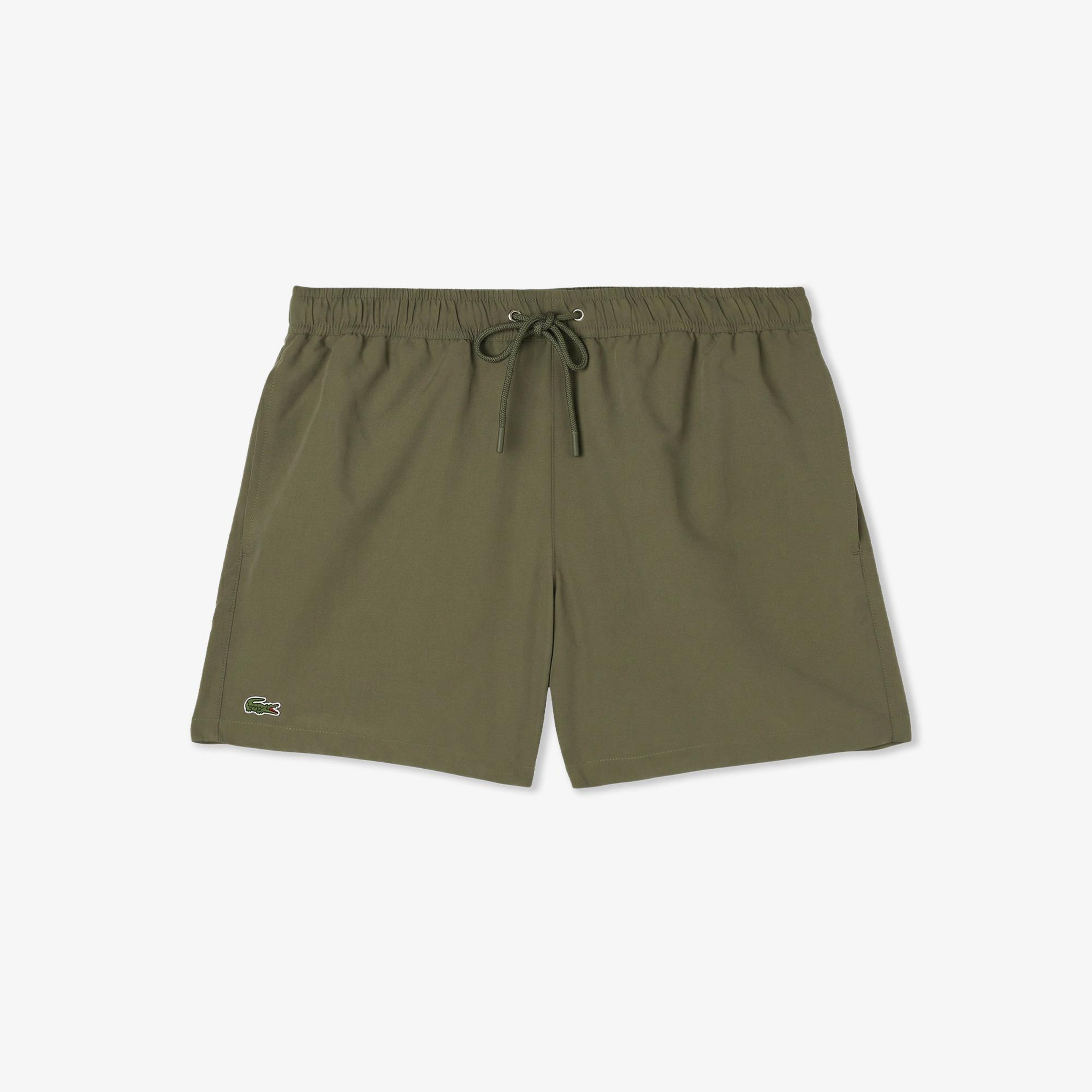 Erkek Regular Fit Haki Deniz Şortu